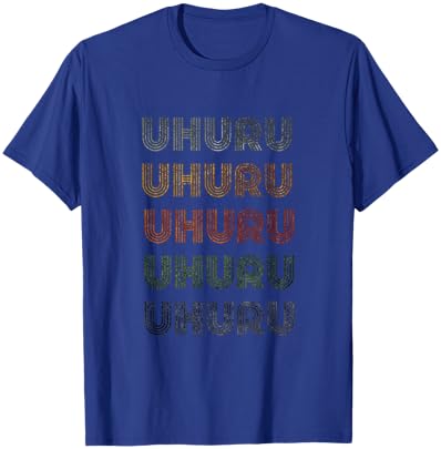 Love Heart Uhuru Grunge Vintage Style Black Uhuru T-Shirt - T-Shirt | Royal