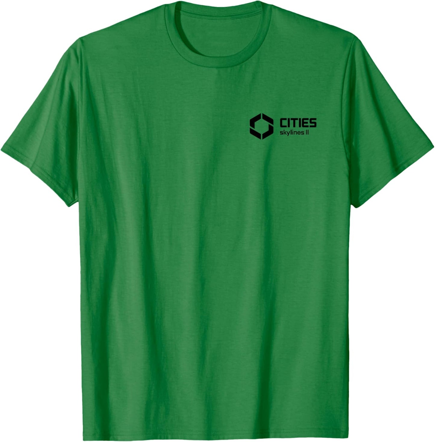 Cities Skylines II game logo black T-Shirt - T-Shirt | Irish Green