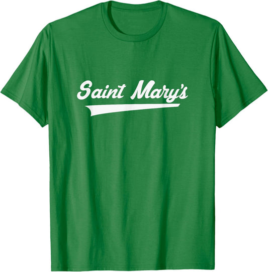 Saint Mary's High School Vintage Swoosh T-Shirt - T-Shirt | Irish Green