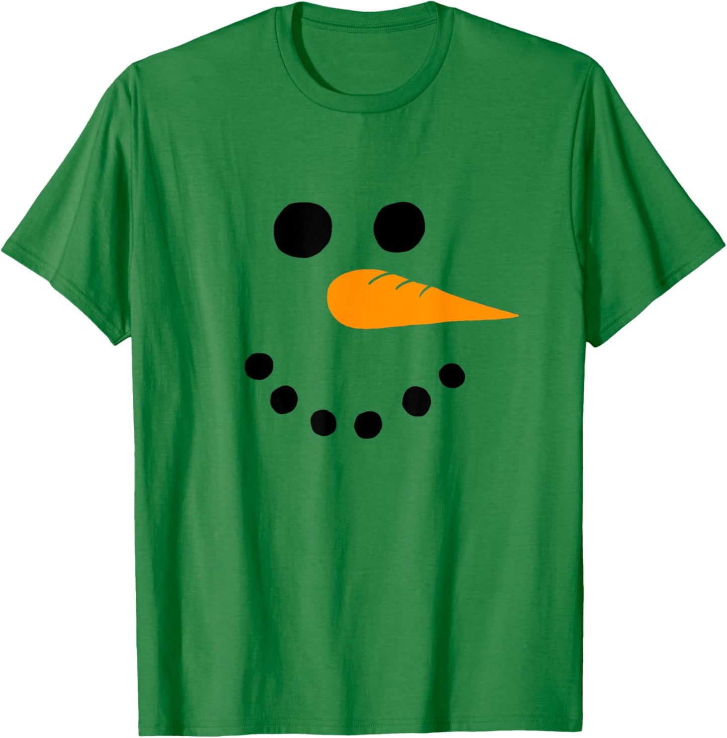 Snowman Face T-Shirt - T-Shirt | Irish Green