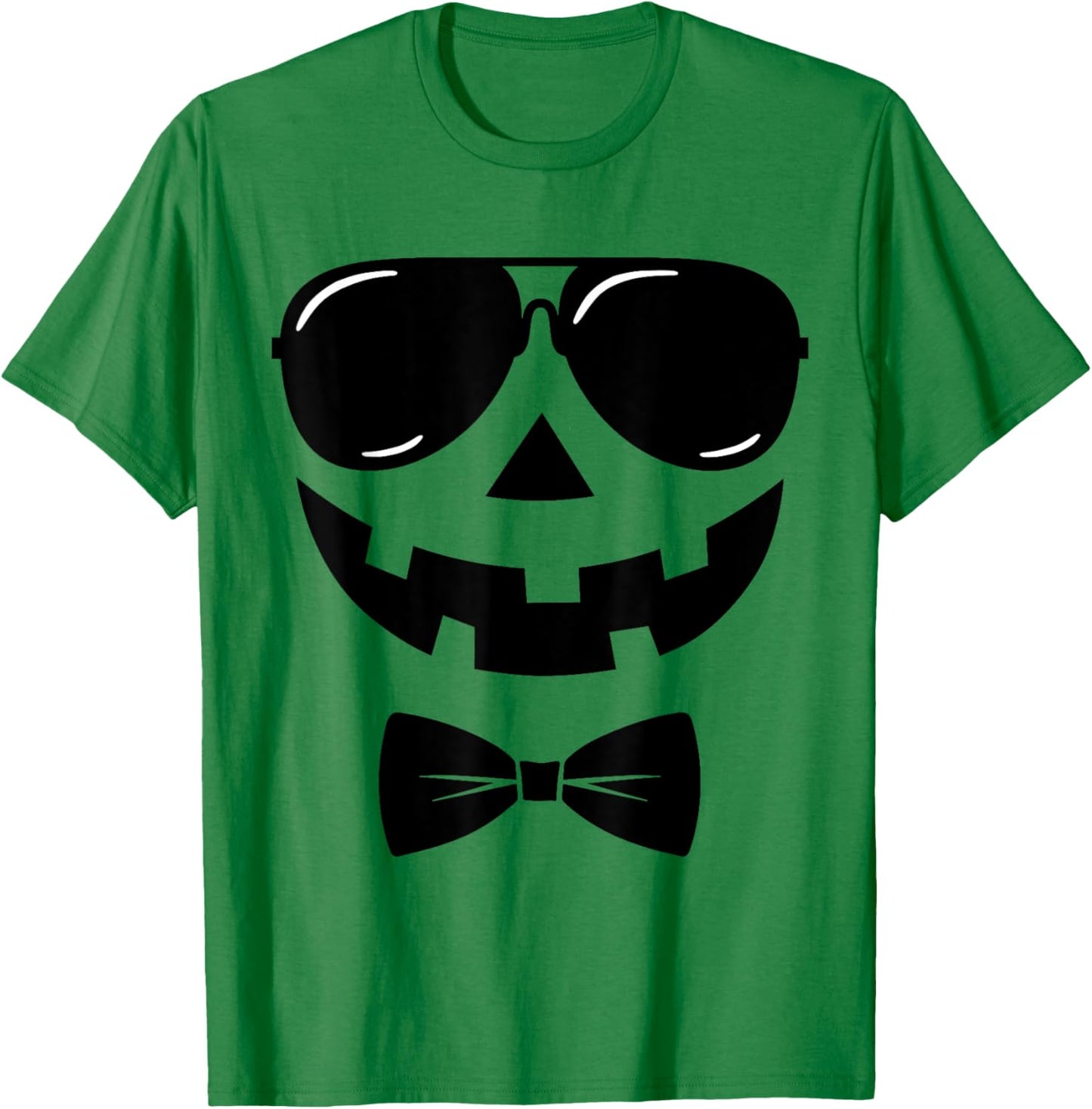 Vintage Pumpkin Face Jackolantern Jack O Lantern Halloween T-Shirt - T-Shirt | Irish Green