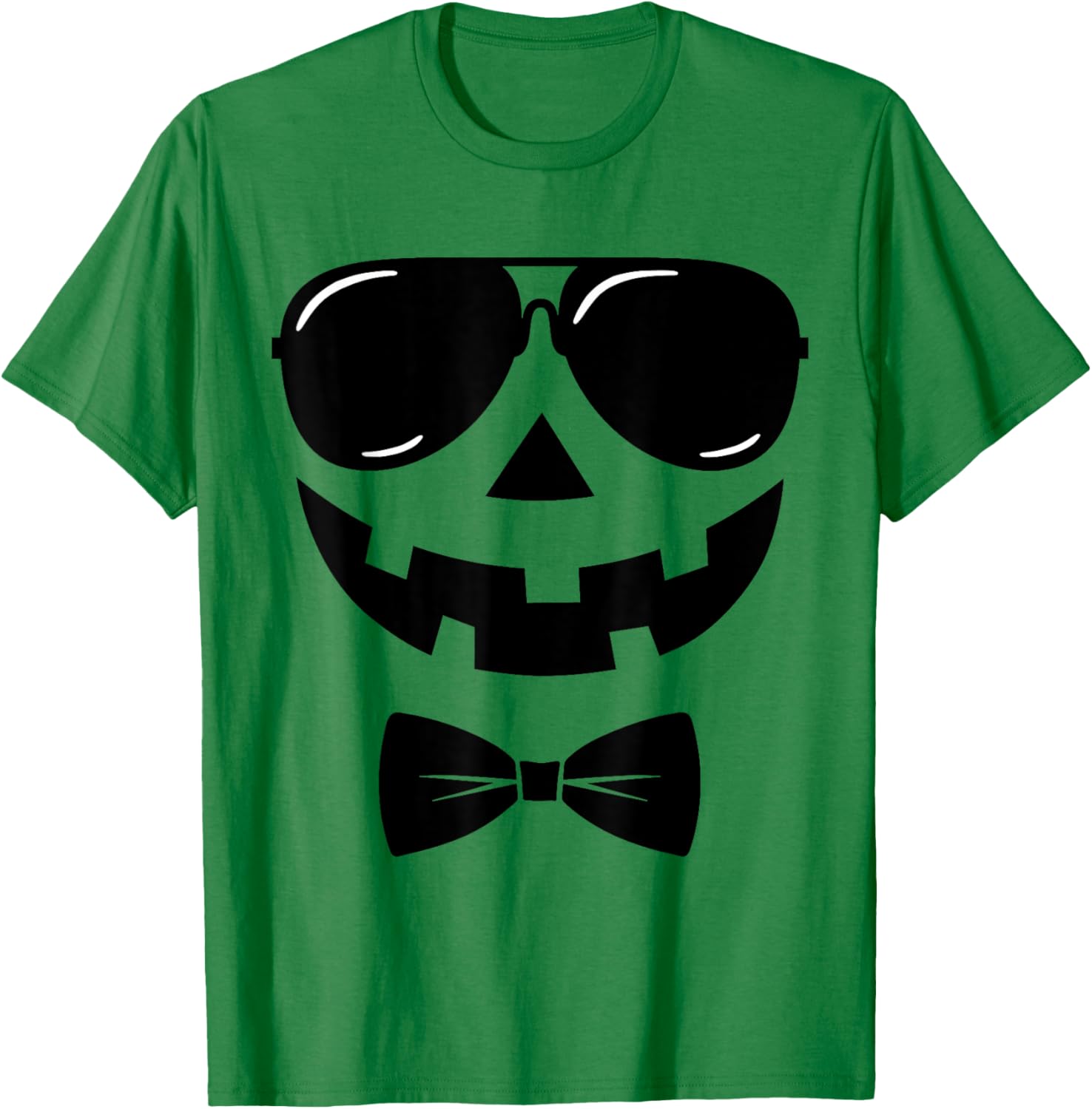 Vintage Pumpkin Face Jackolantern Jack O Lantern Halloween T-Shirt - T-Shirt | Irish Green