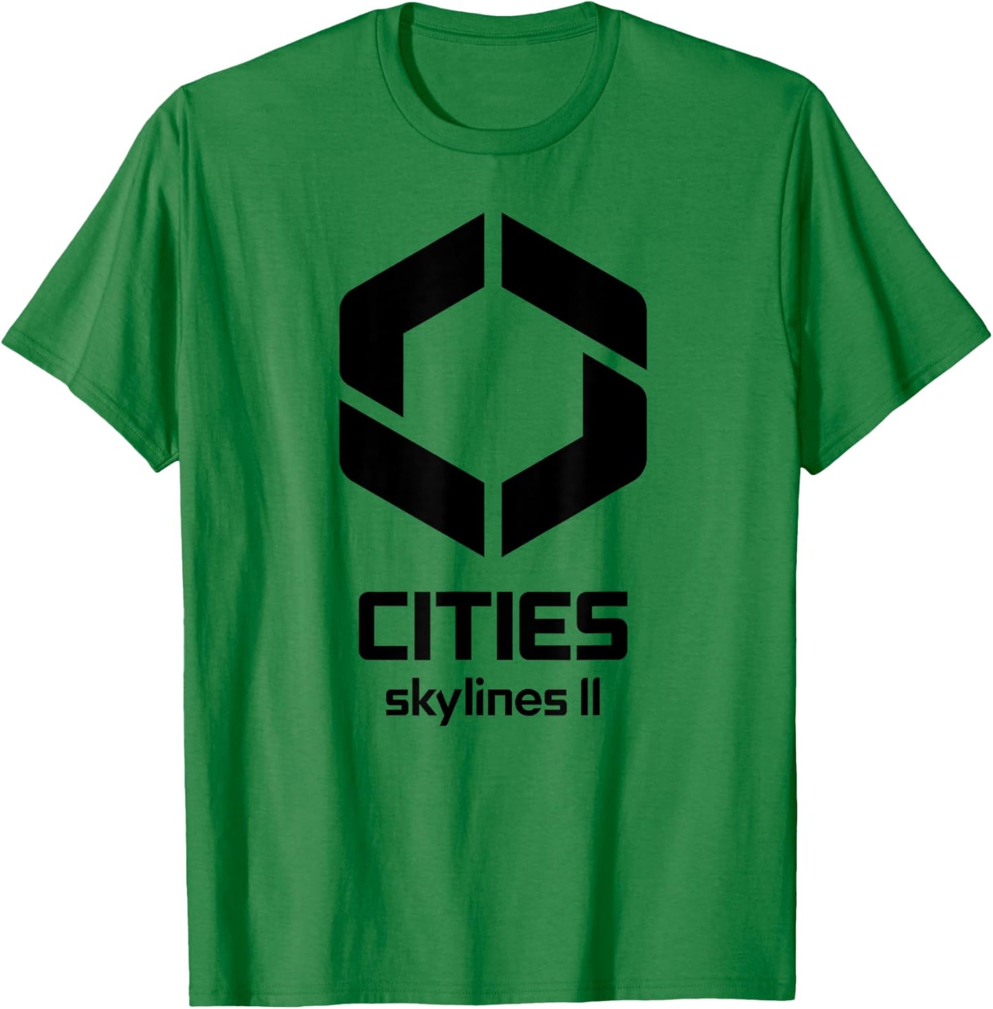 Cities Skylines II game logo black T-Shirt - T-Shirt | Irish Green