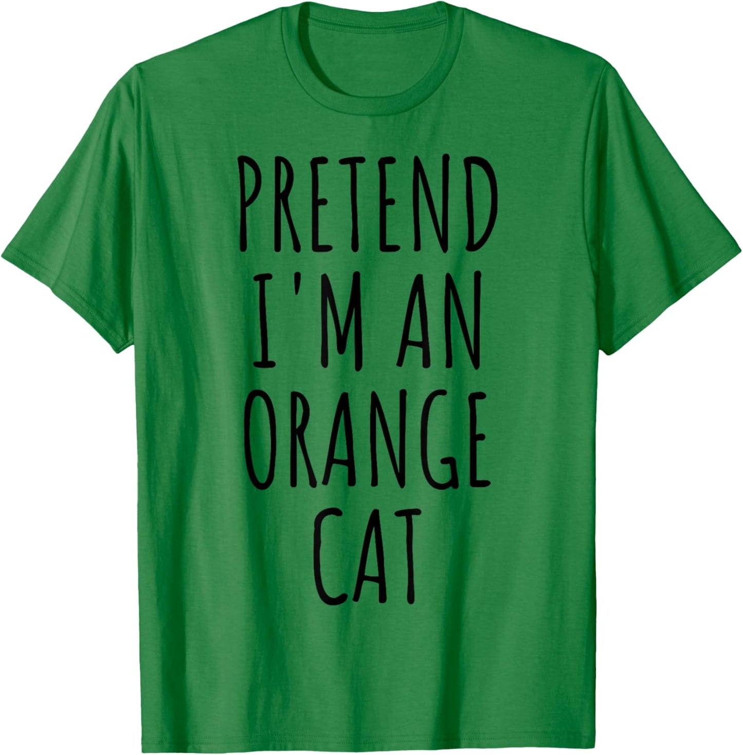 Pretend I'm An Orange Cat Halloween Costume Women Kids T-Shirt - T-Shirt | Irish Green