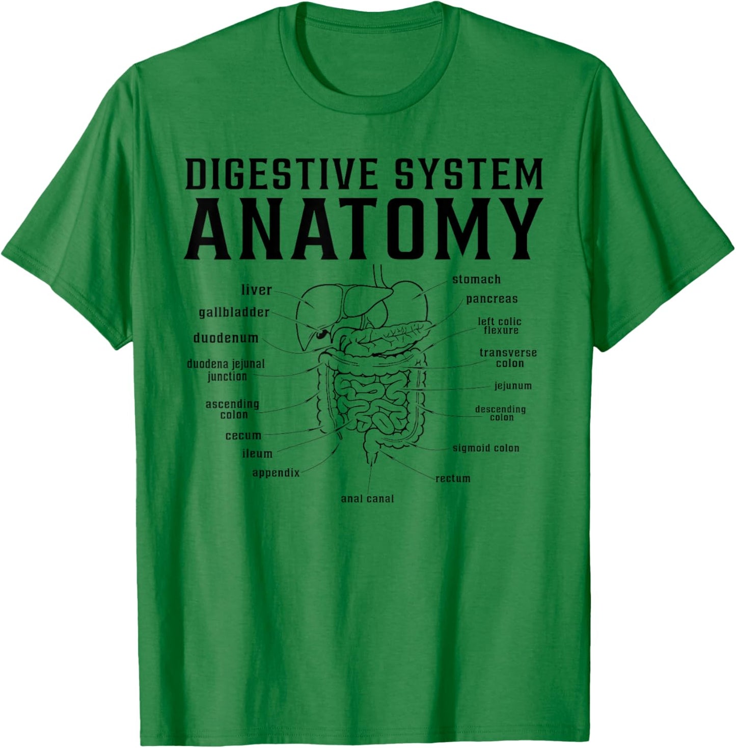 Digestive system anatomy doctor nurse T-Shirt - T-Shirt | Irish Green