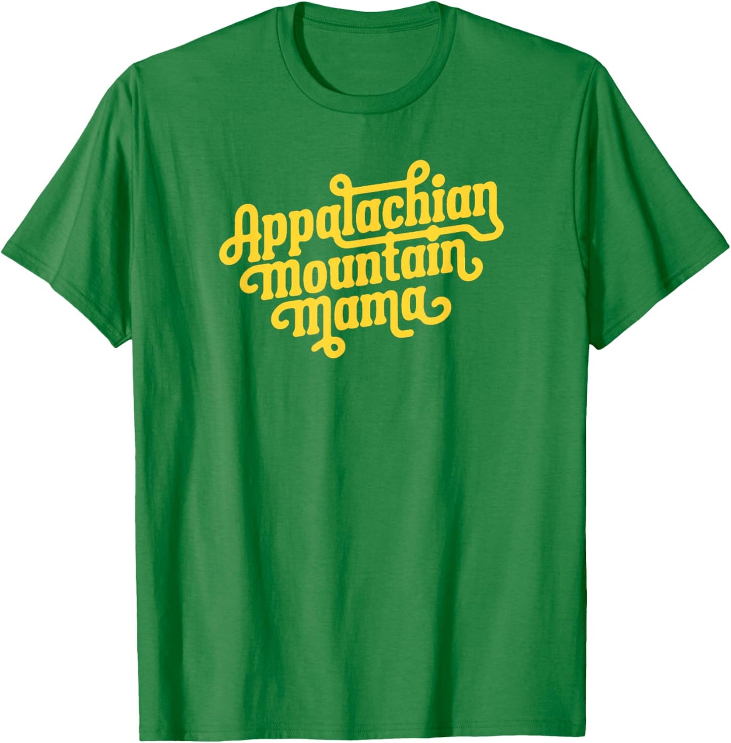 Appalachian Mountain Mama Cute Retro Lettering T-Shirt - T-Shirt | Irish Green