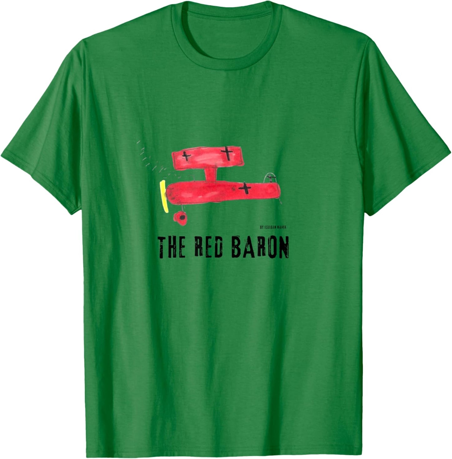 Red Baron, Aviation, aircraft, airplane. T-Shirt - T-Shirt | Irish Green