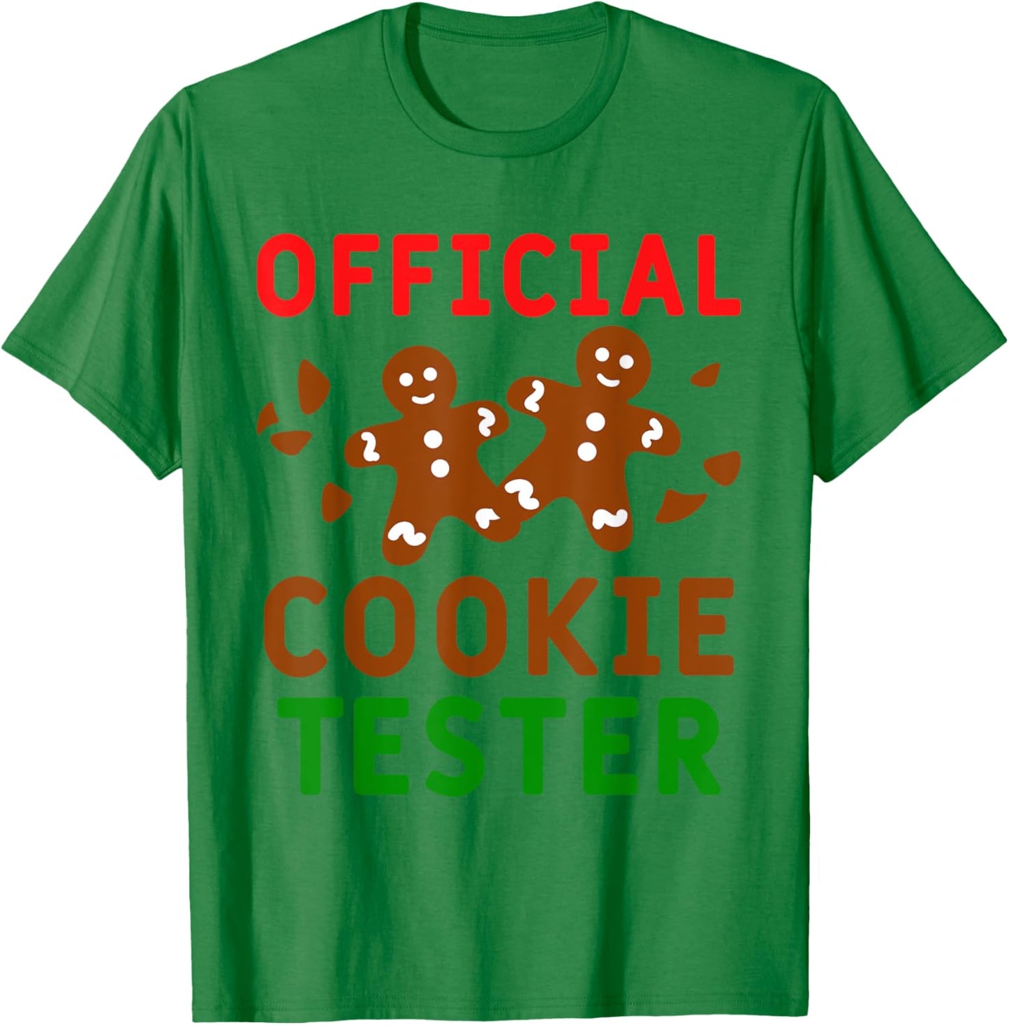 Official Cookie Tester Funny Family Christmas Pajamas T-Shirt - T-Shirt | Irish Green