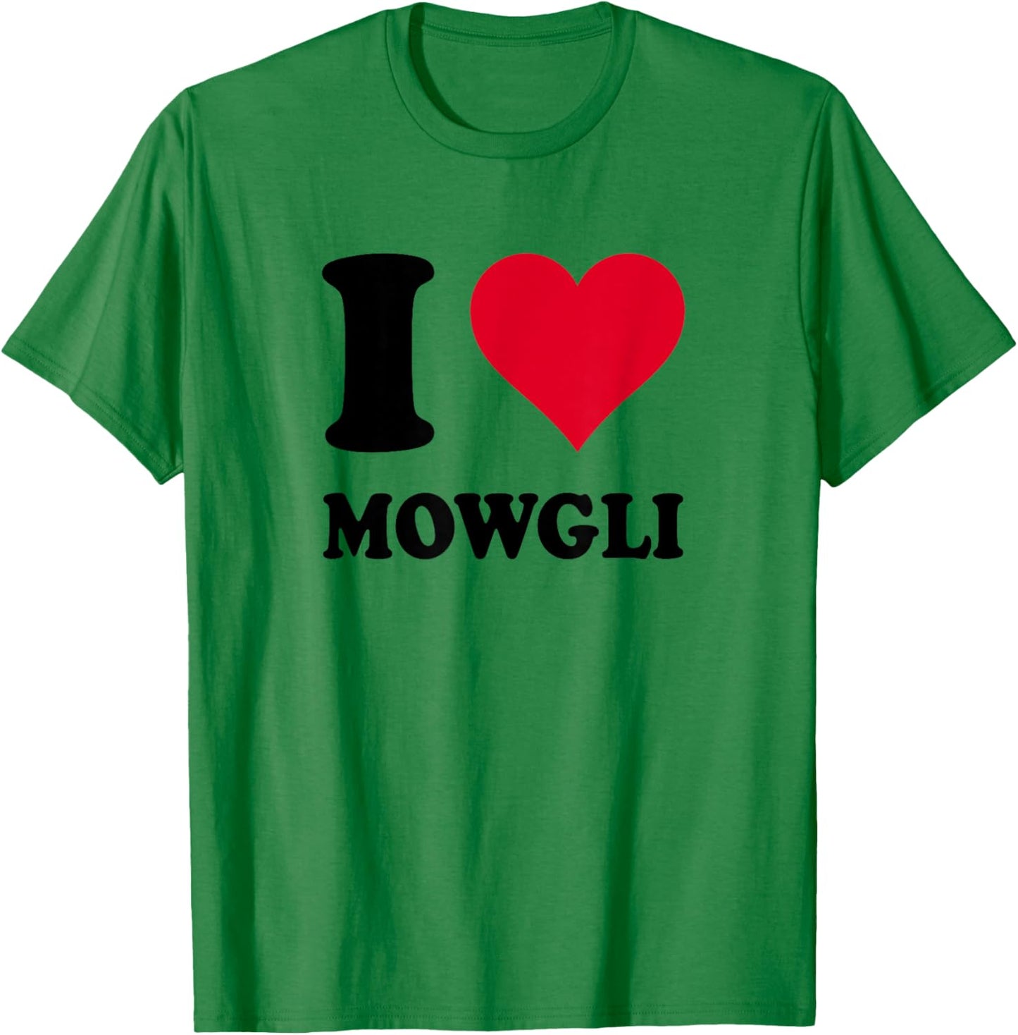 I Love Mowgli T-Shirt - T-Shirt | Irish Green