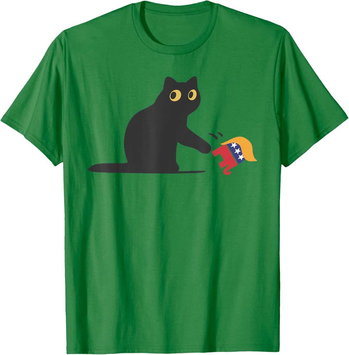 Cat Ladies for Kamala Harris Donald Trump 2024 Sarcastic T-Shirt - T-Shirt | Irish Green