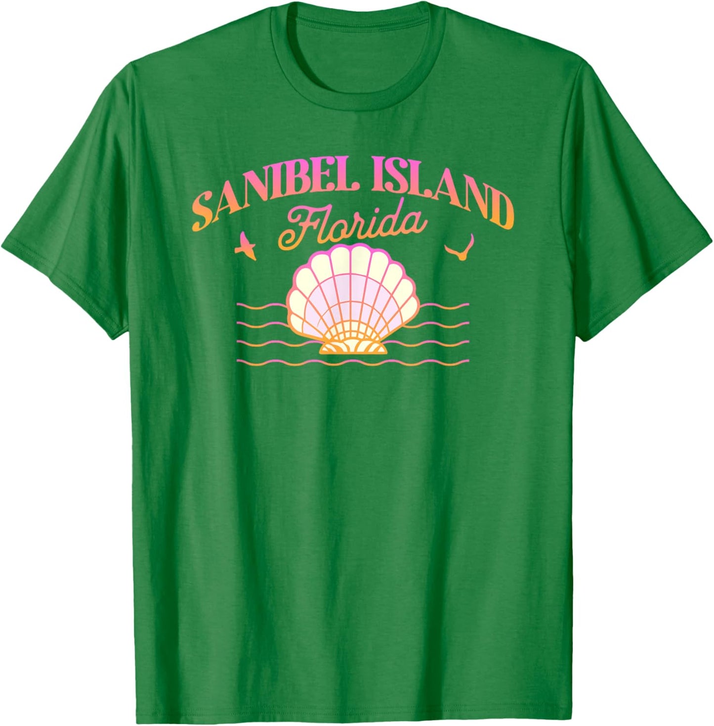 Sanibel Island Florida FL Seashell Shells Beach Souvenir T-Shirt - T-Shirt | Irish Green