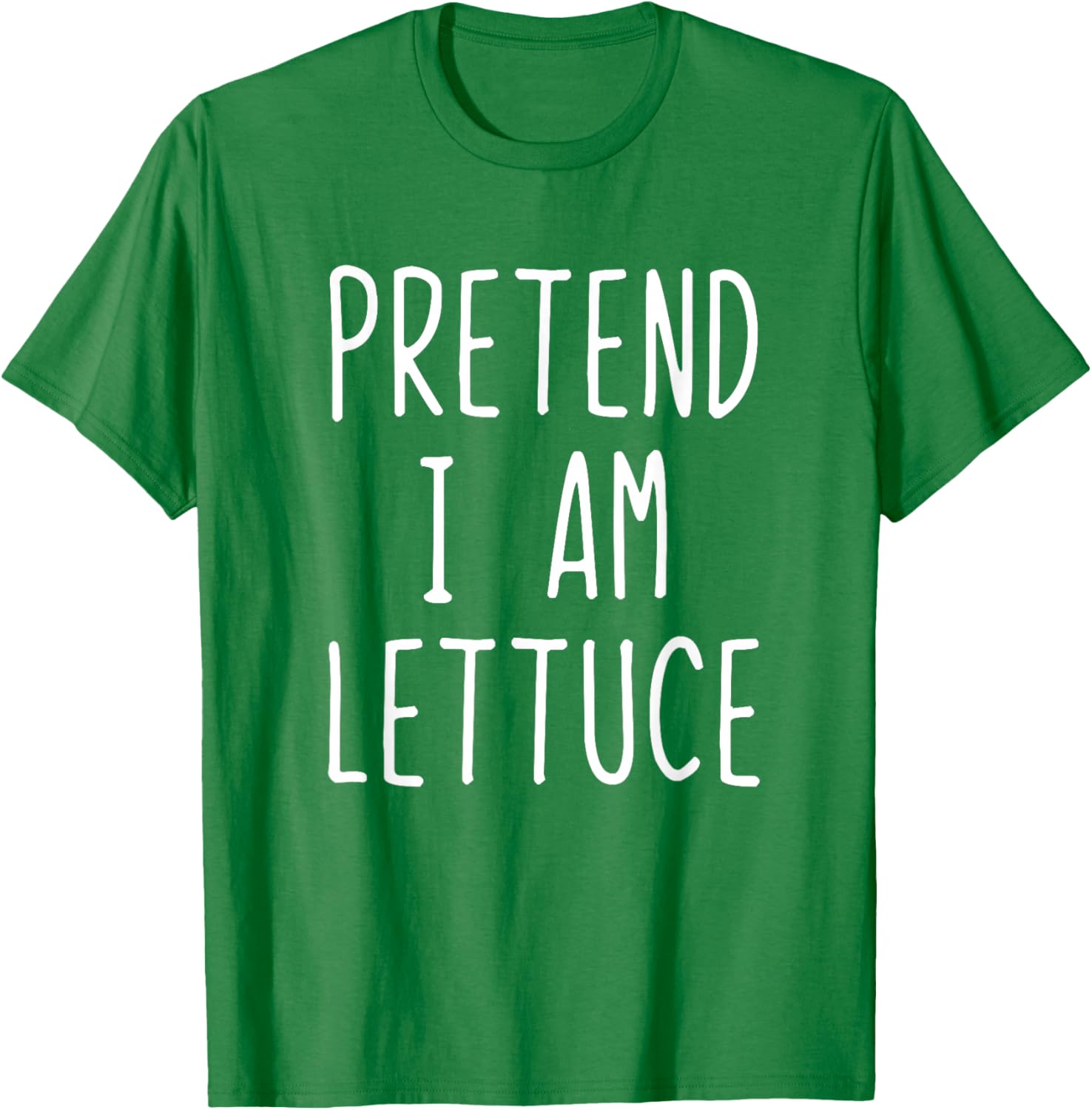 Pretend I'm Lettuce Costume Halloween Funny Lazy Adult Kids T-Shirt - T-Shirt | Irish Green
