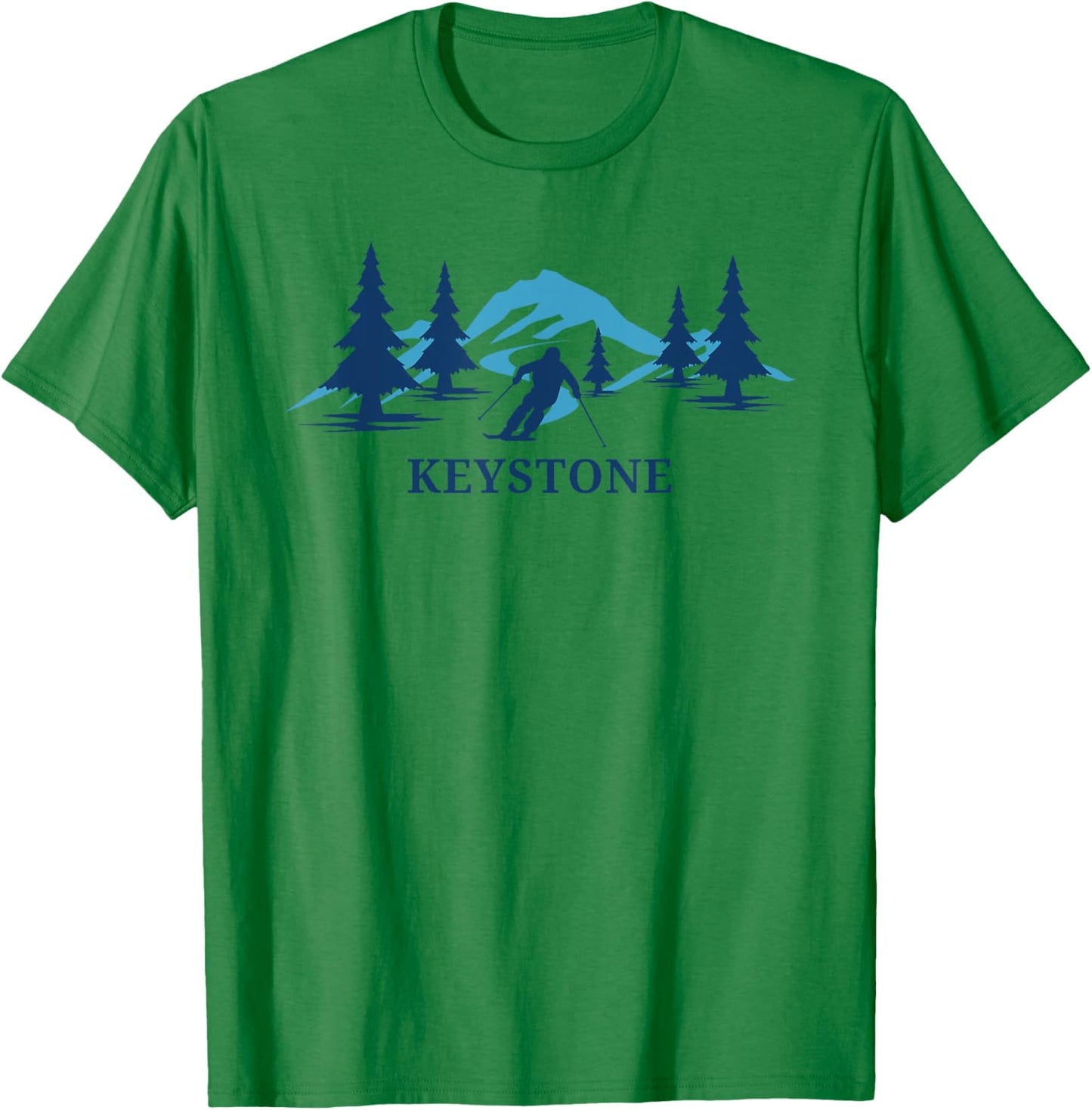 Keystone Colorado Ski Resort Mountains T-Shirt - T-Shirt | Irish Green