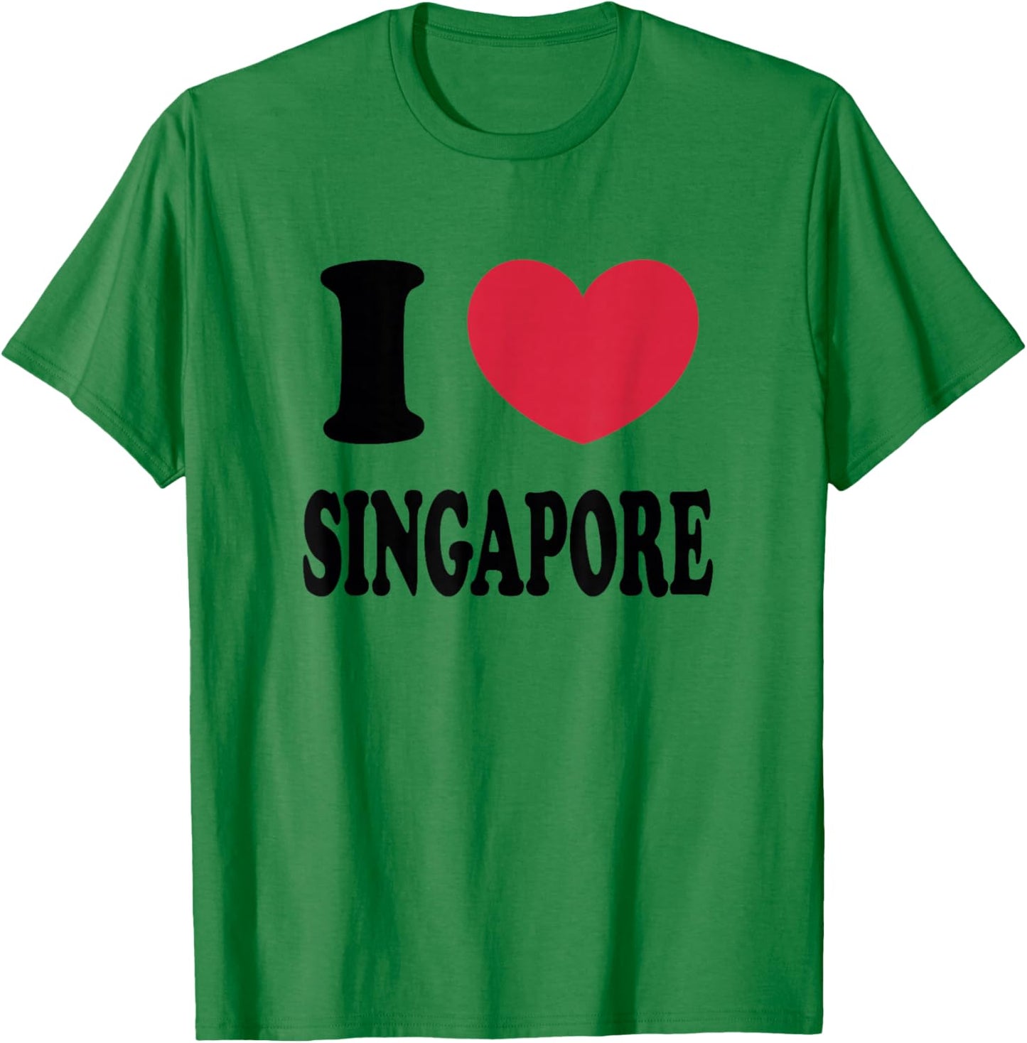 I Love Singapore T-Shirt - T-Shirt | Irish Green