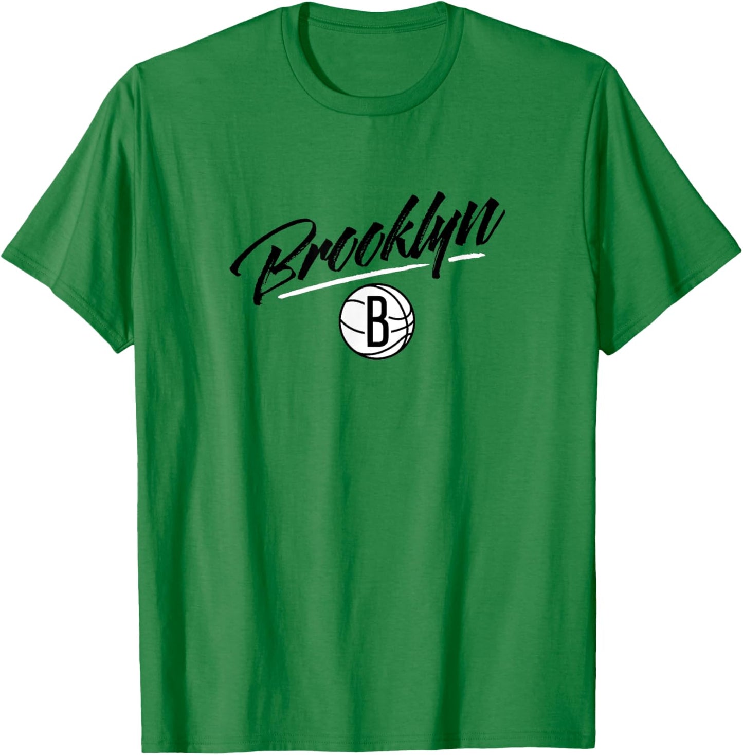 NBA - Brooklyn Nets Marker Script Logo T-Shirt - T-Shirt | Irish Green