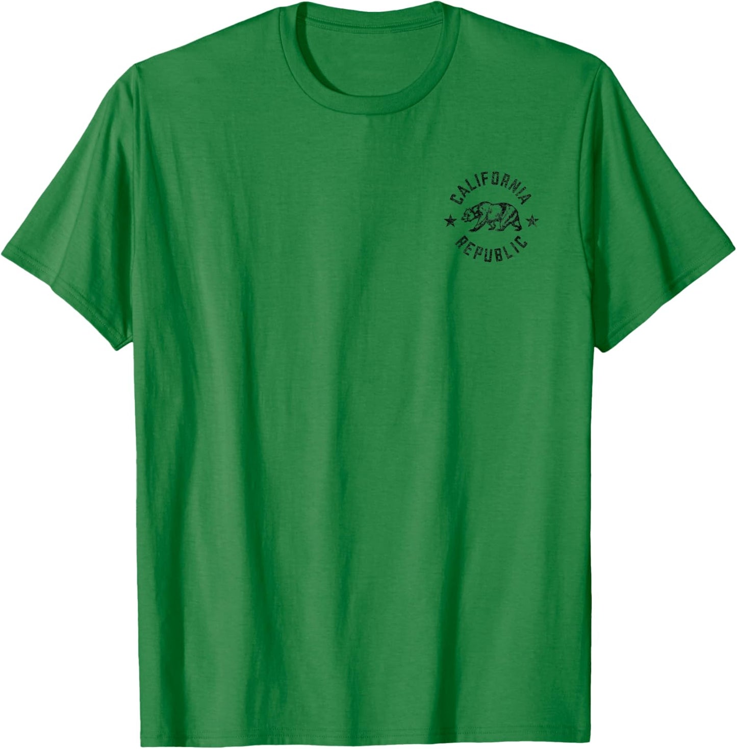 California Republic State Flag Grizzly Bear T-Shirt - T-Shirt | Irish Green