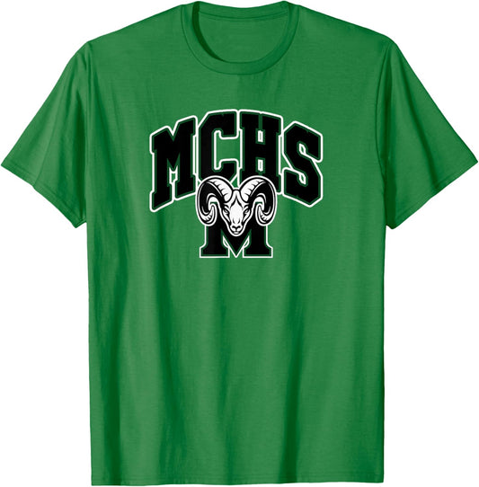 Mayde Creek High School Rams T-Shirt - T-Shirt | Irish Green