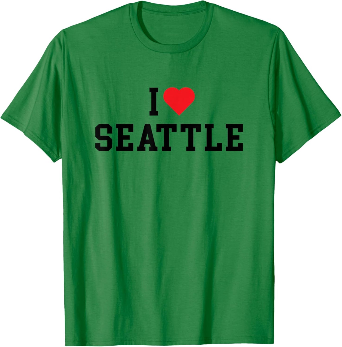 Seattle - I Love Seattle - Classic T-Shirt - T-Shirt | Irish Green