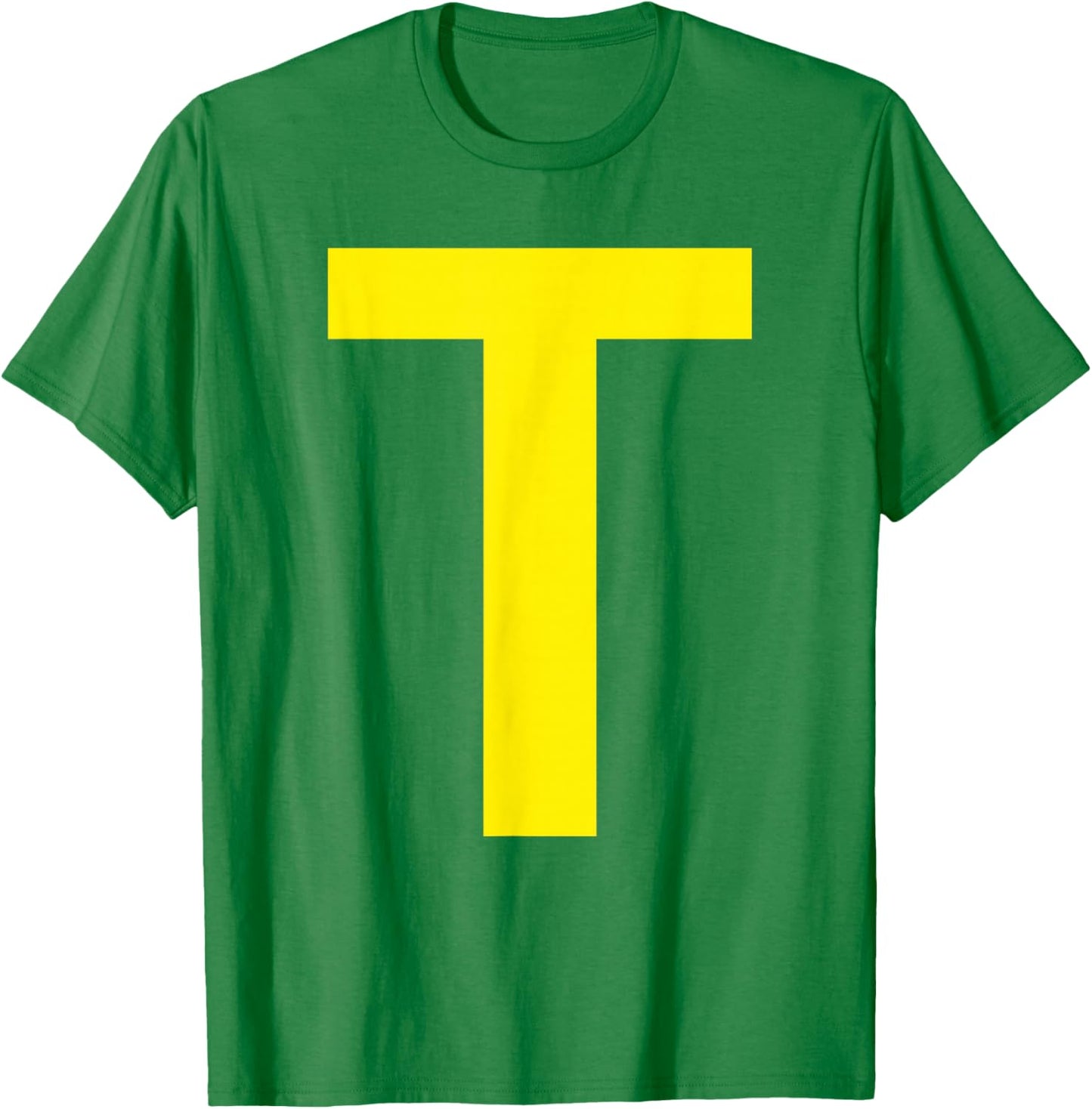 Letter T Funny Chipmunk Group Halloween Thanksgiving Costume T-Shirt - T-Shirt | Irish Green