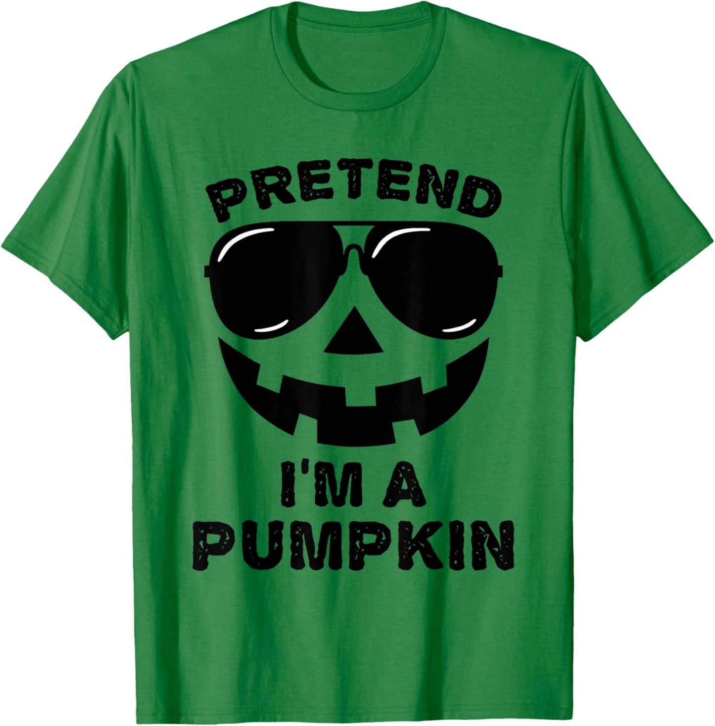 Pretend I'm A Pumpkin Halloween Costume Couples Matching T-Shirt - T-Shirt | Irish Green