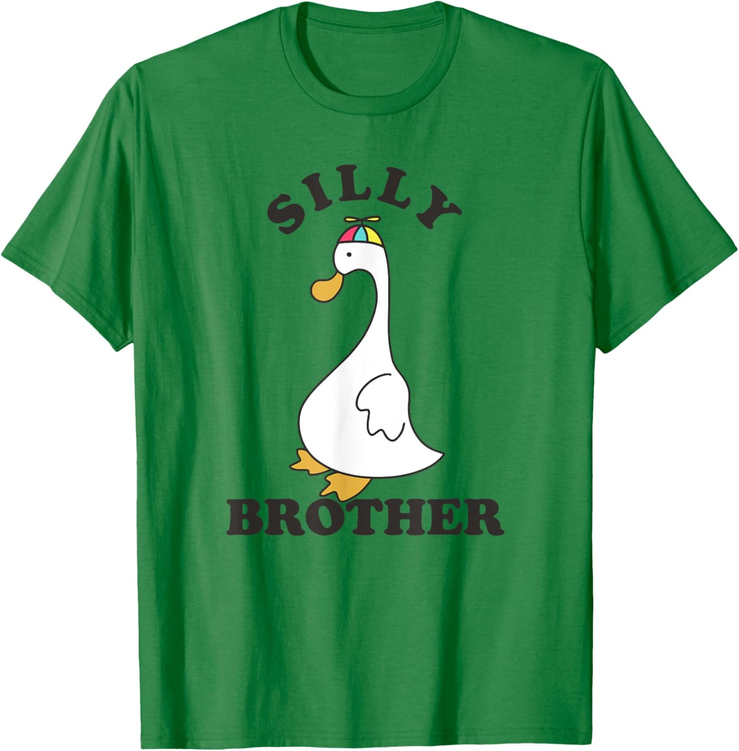 Silly Goose Brother Funny Silly Bro T-Shirt - T-Shirt | Irish Green