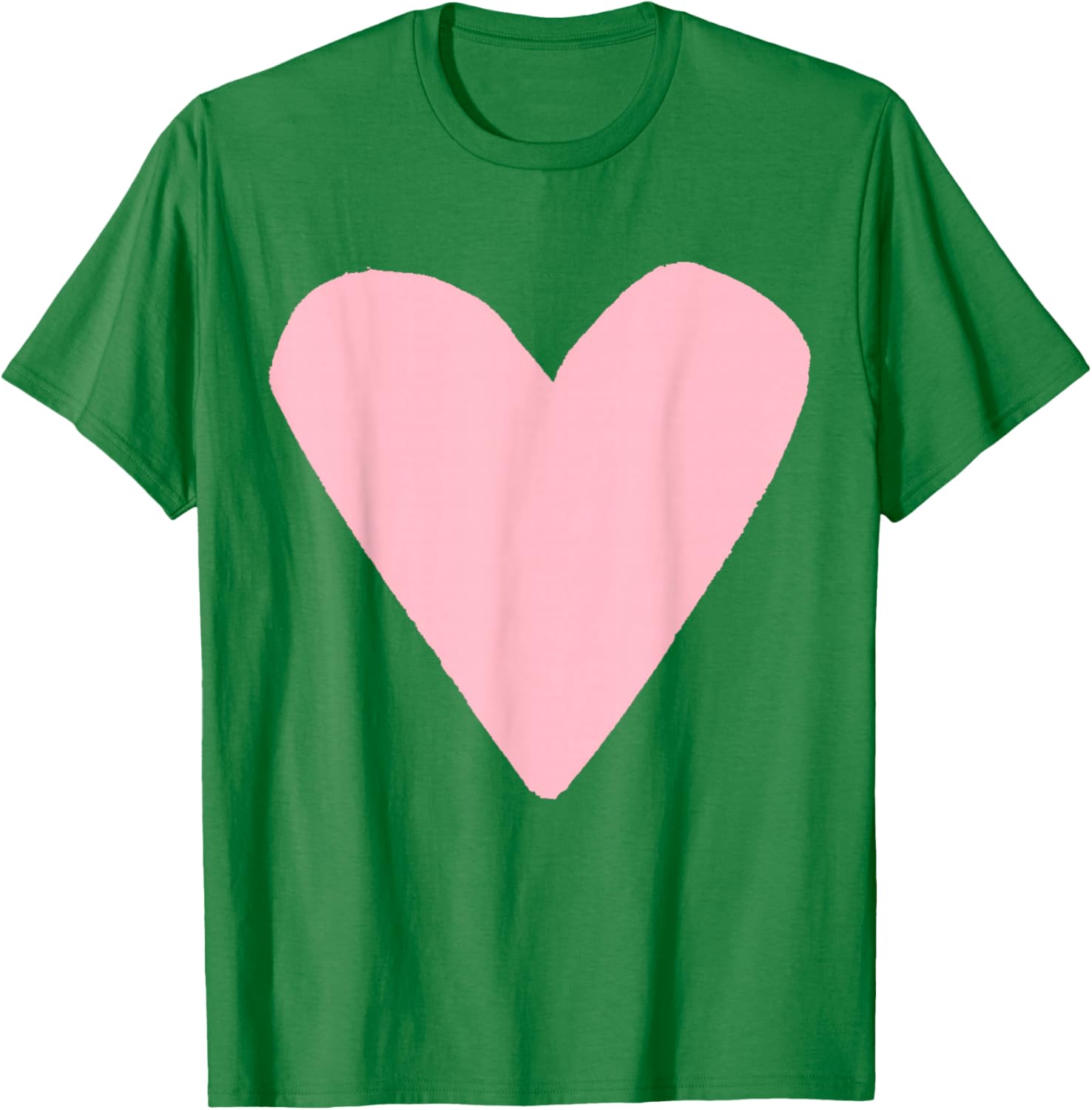Light Pink Heart Orange T-Shirt - T-Shirt | Irish Green