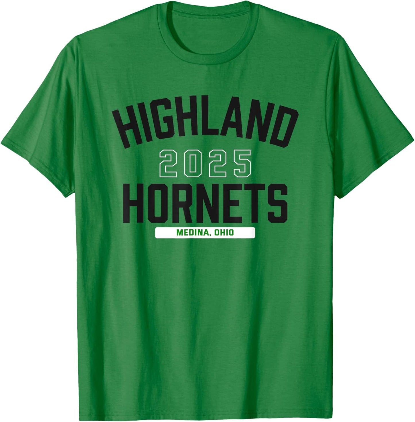 Highland Hornets Medina, Ohio 2025 T-Shirt - T-Shirt | Irish Green
