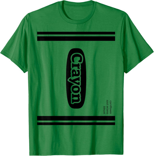 Crayon Cornflower Blue Group Costume T-Shirt - T-Shirt | Irish Green