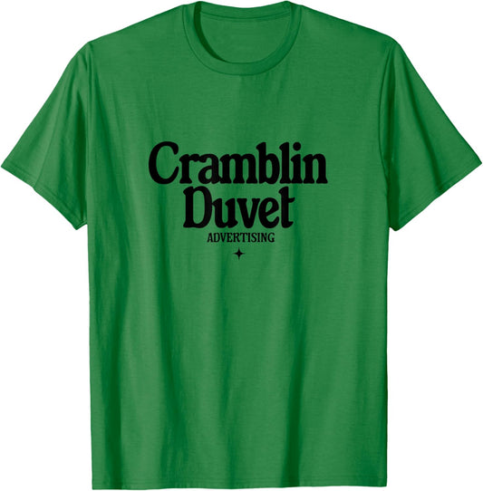 Cramblin Duvet Advertising - retro ad agency logo T-Shirt - T-Shirt | Irish Green