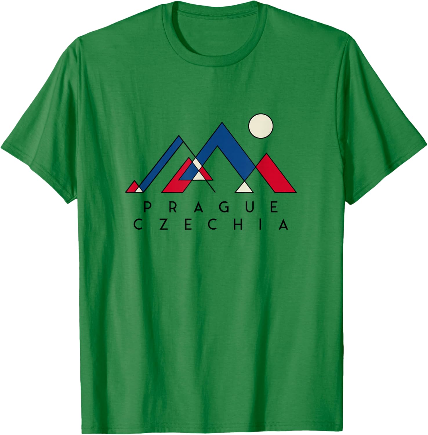 Prague Czech Republic | Prague Czechia | Prague Abstract T-Shirt - T-Shirt | Irish Green