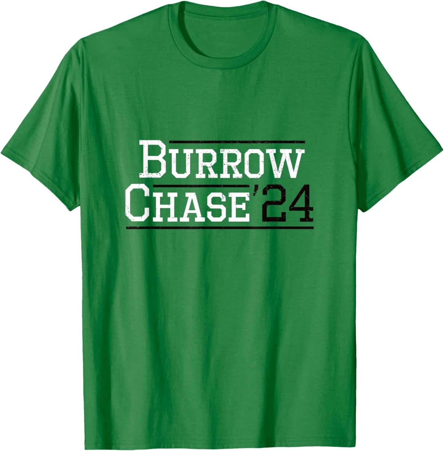 Burrow Chase 2024 Design - Funny Burrow Chase 24 T-Shirt - T-Shirt | Irish Green