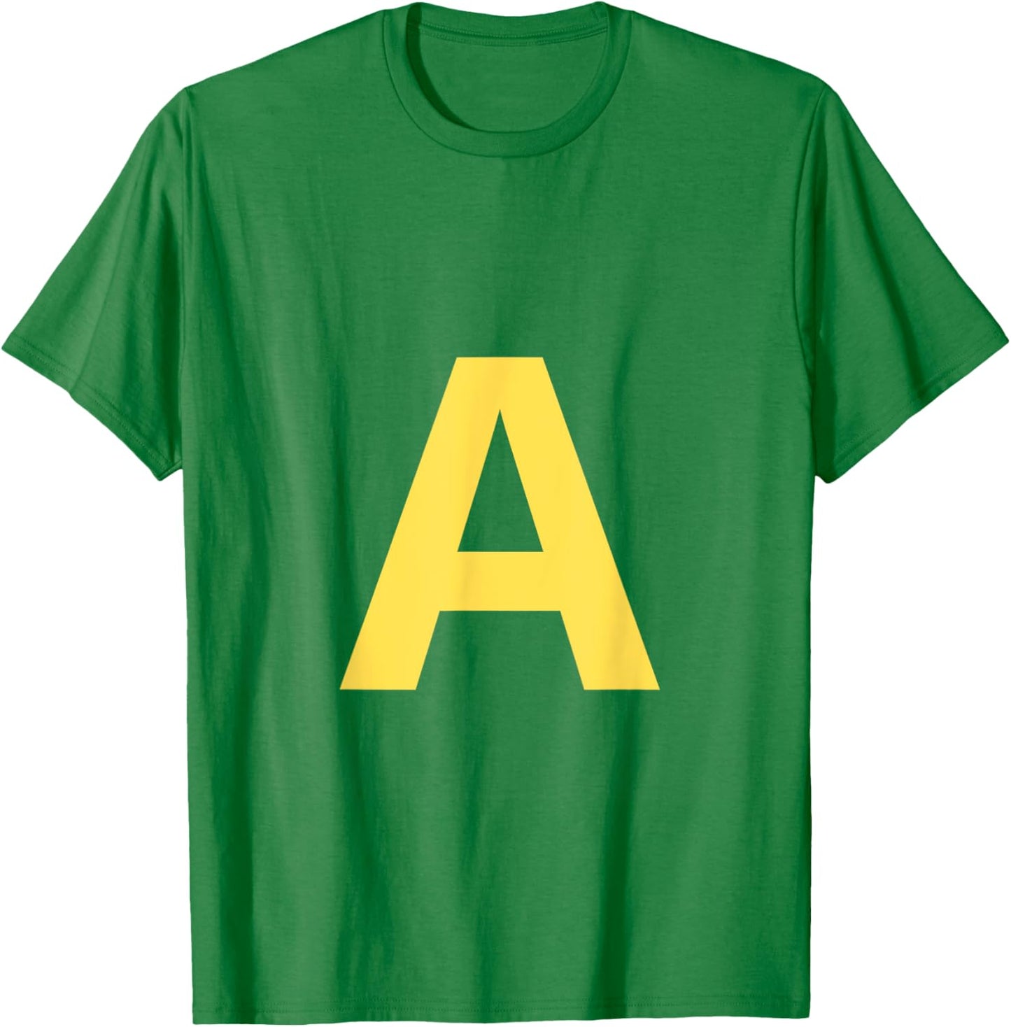 Yellow Letter A Red Halloween Party Costume Kids T-Shirt - T-Shirt | Irish Green