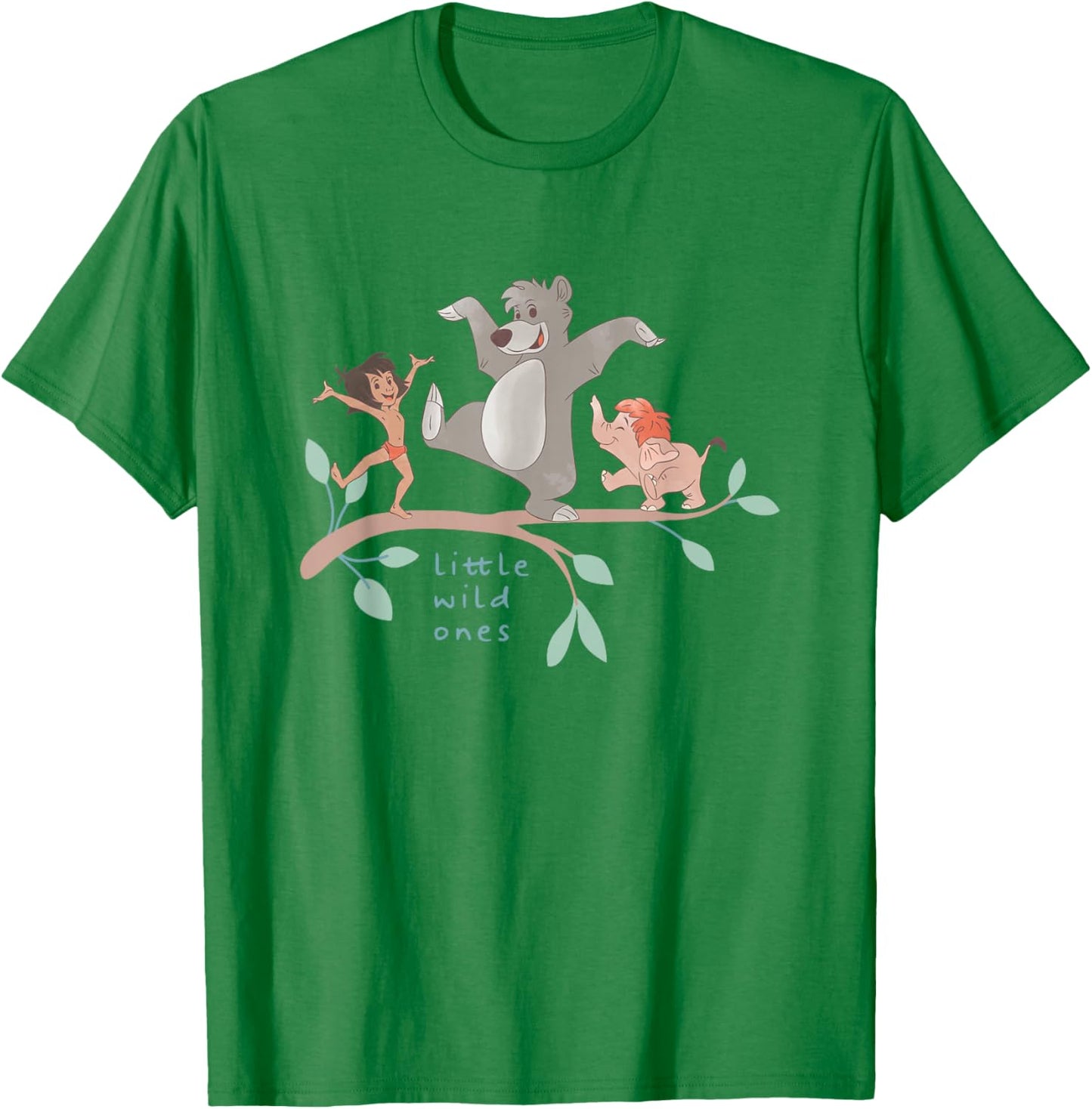 Disney The Jungle Book Little Wild Ones Best Trio Chest Logo T-Shirt - T-Shirt | Irish Green