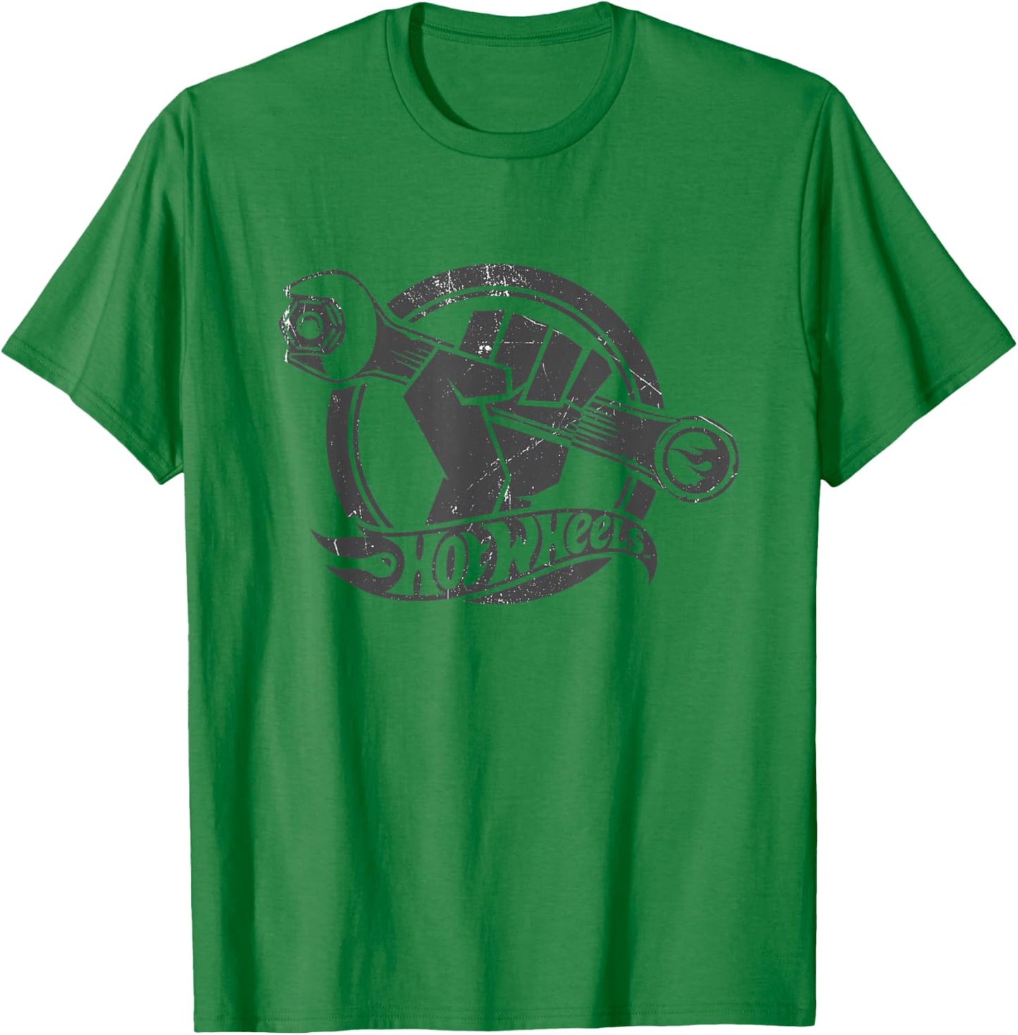 Hot Wheels Wrench Dark Grey T-Shirt - T-Shirt | Irish Green