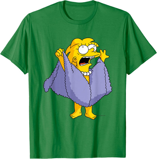 The Simpsons Iconic I Am Lizard Queen Big Chest Portrait T-Shirt - T-Shirt | Irish Green