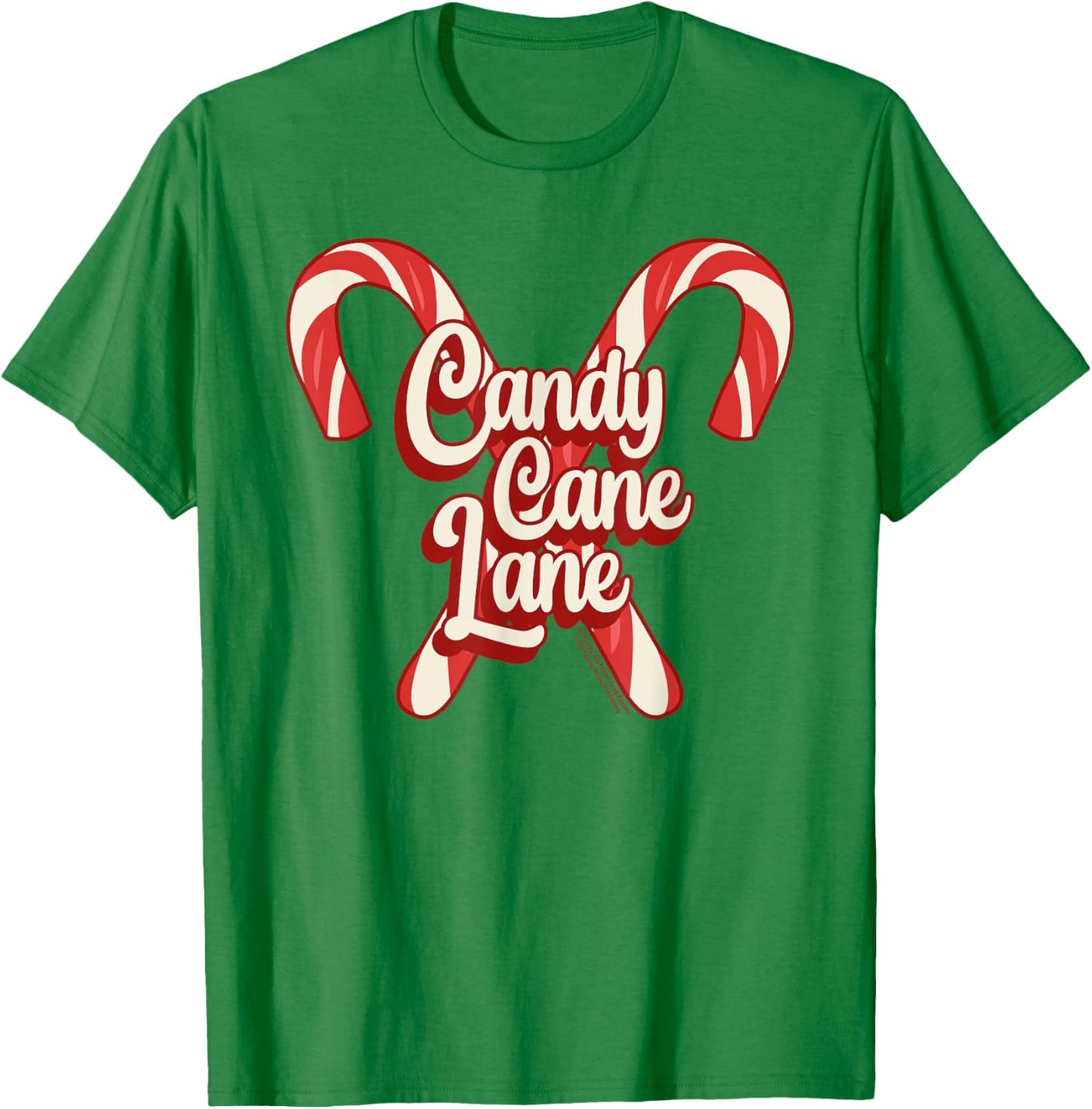 Candy Cane Lane Christmas Sia Lyric T-Shirt - T-Shirt | Irish Green