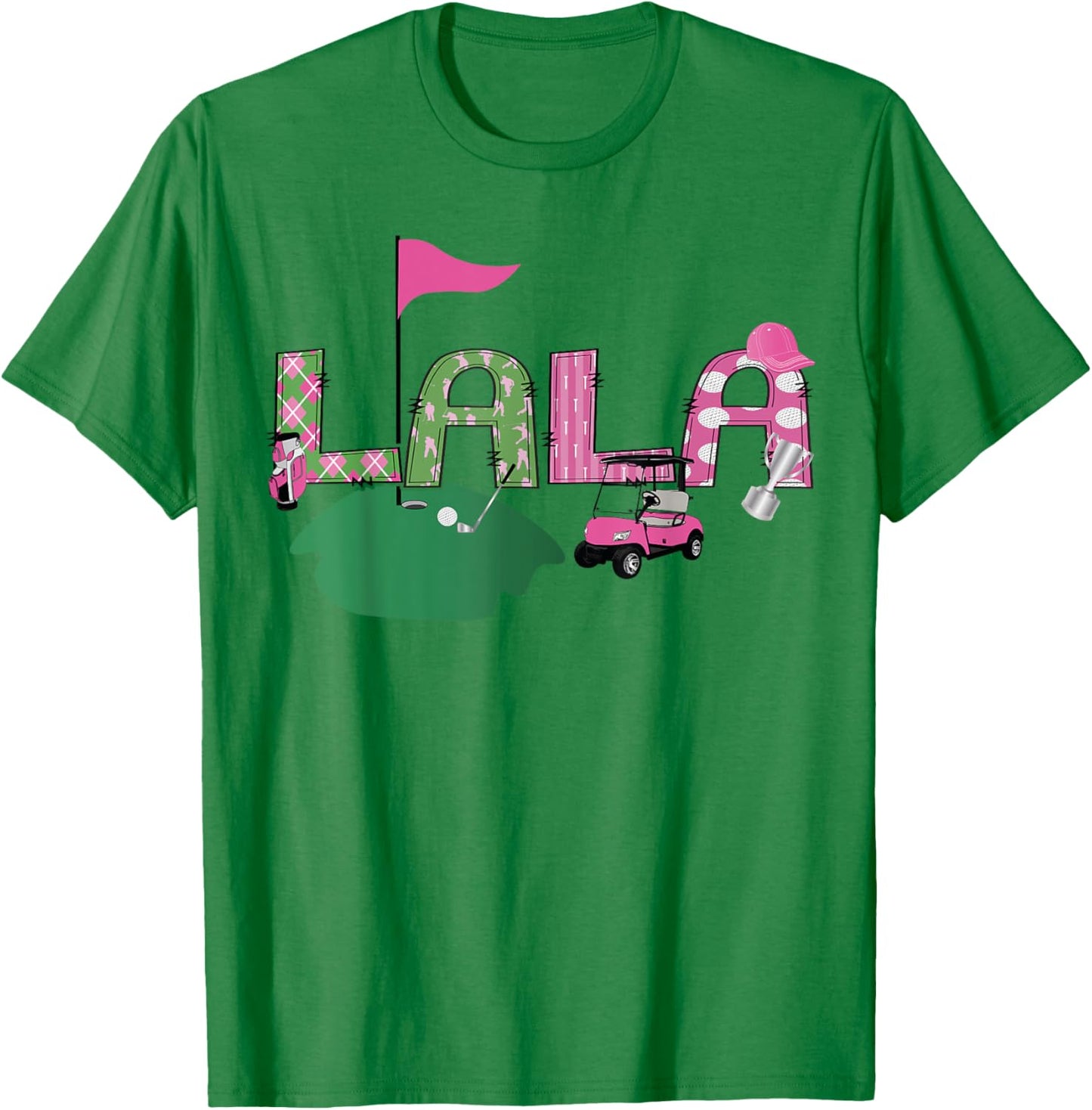 Golf Lala Hole In One Golf 1St Birthday Party T-Shirt - T-Shirt | Irish Green