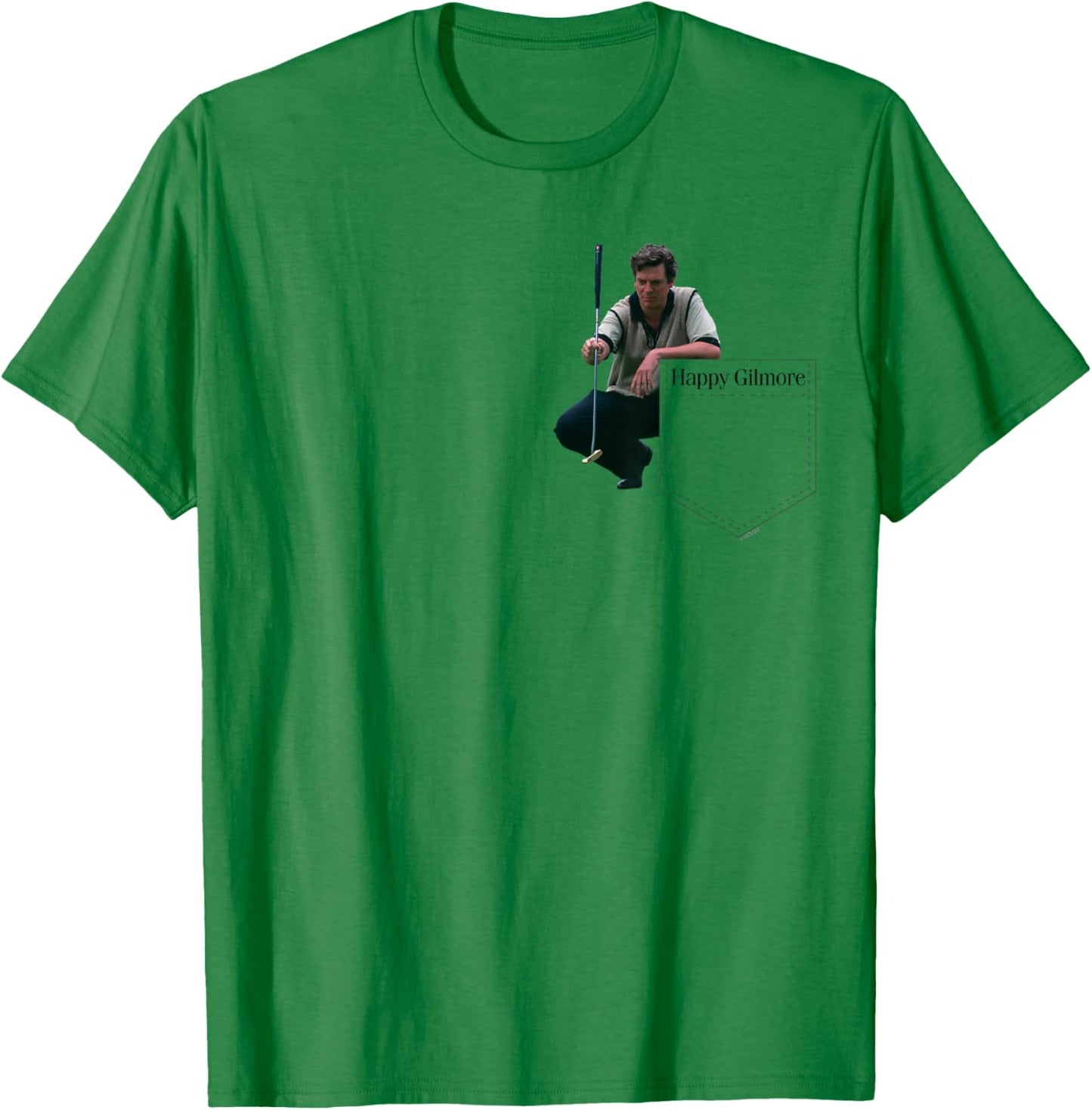 Happy Gilmore Shooter McGavin Putter Pocket Hit T-Shirt - T-Shirt | Irish Green