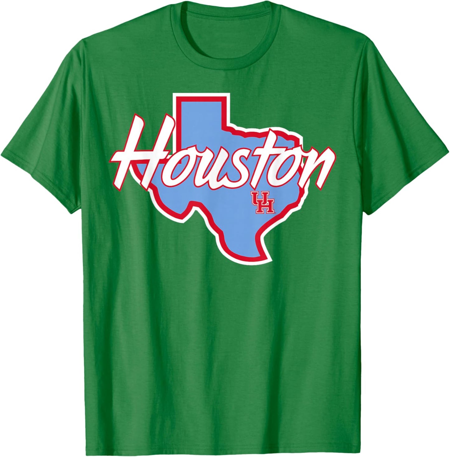 University of Houston | Houston Blue Collection State Icon T-Shirt - T-Shirt | Irish Green