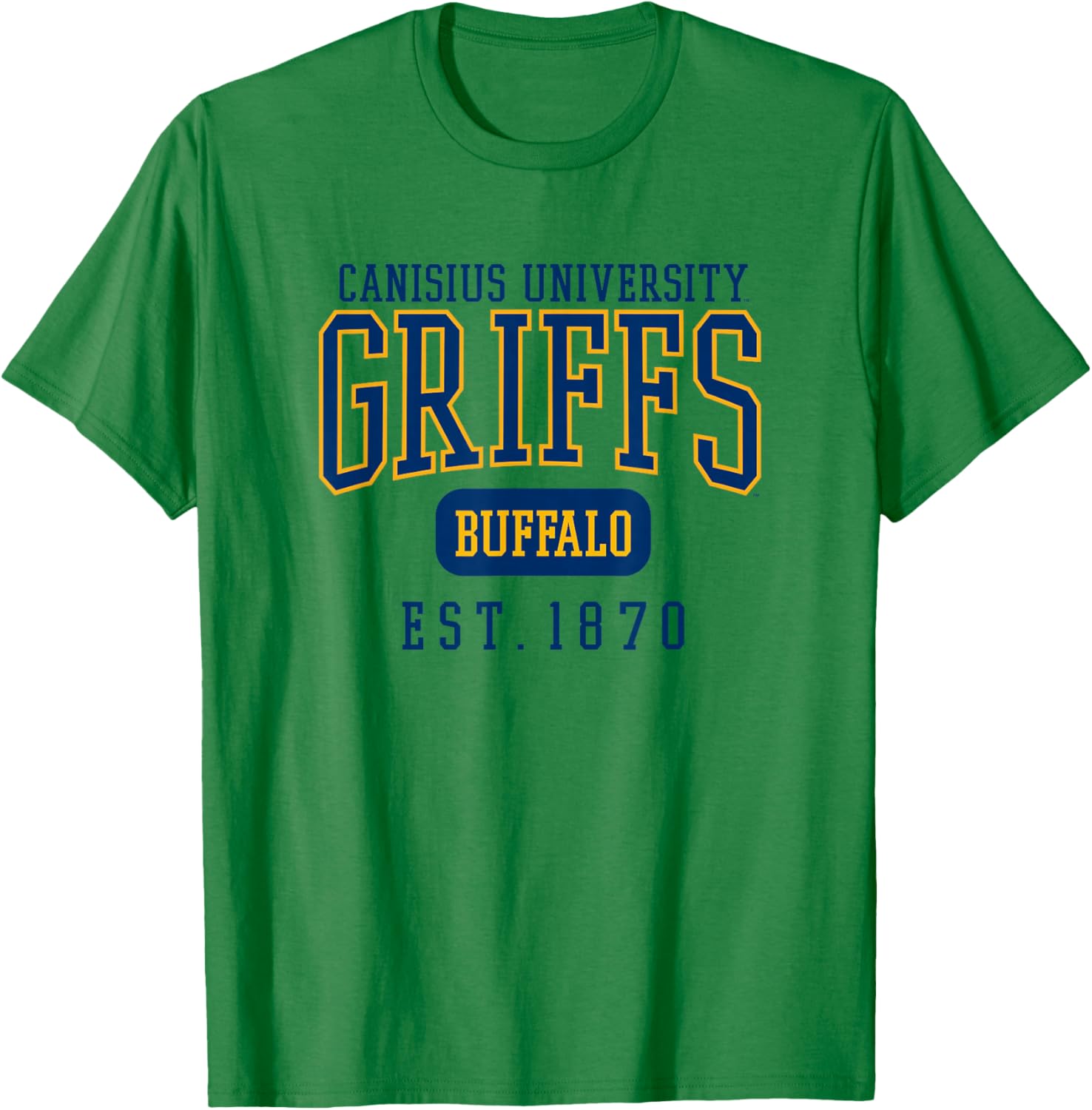 Canisius University Golden Griffins Est. Date T-Shirt - T-Shirt | Irish Green