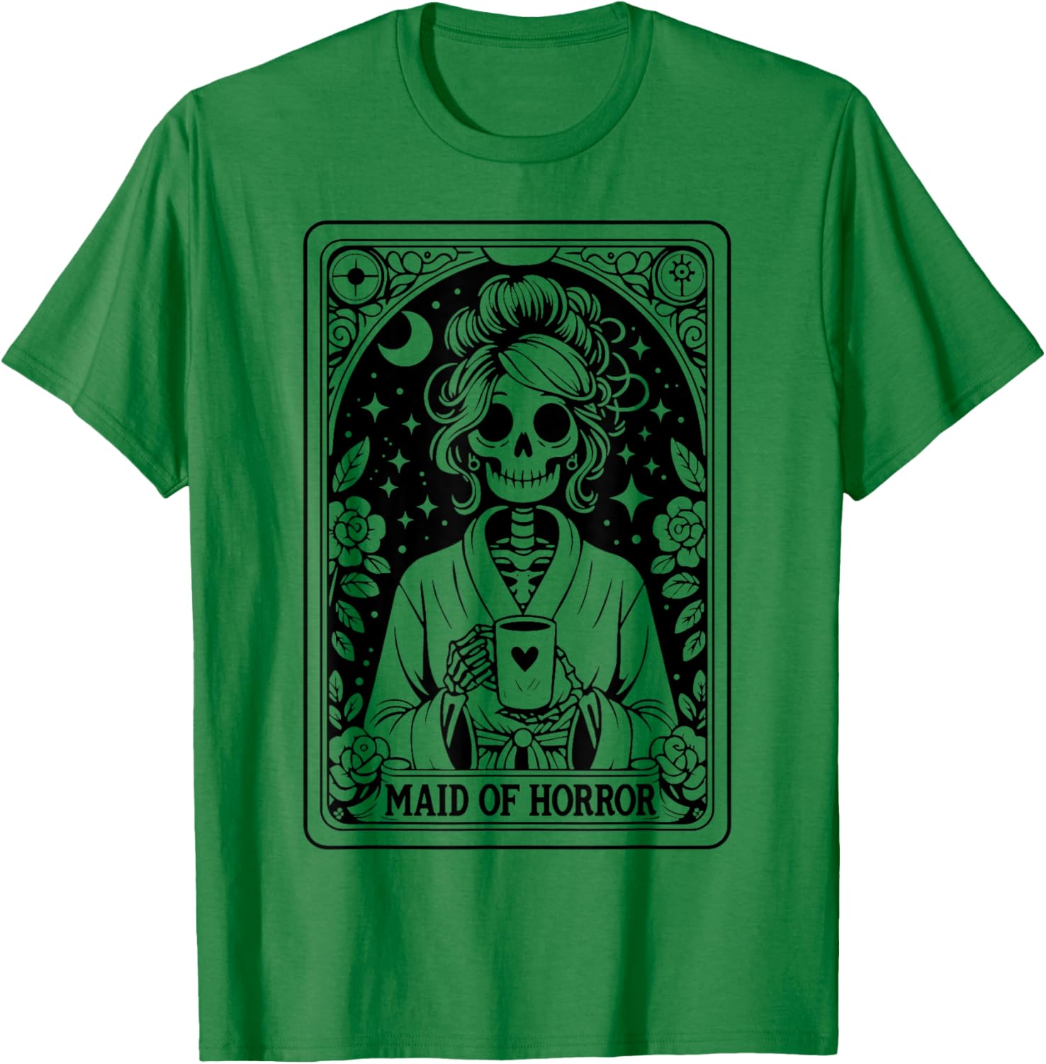 Maid Of Honor Tarot Card Coven Bride Gothic Bachelorette T-Shirt - T-Shirt | Irish Green