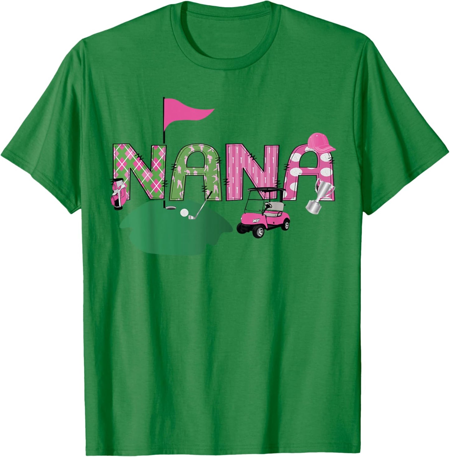 Golf Nana Hole In One Golf 1St Birthday Party T-Shirt - T-Shirt | Irish Green