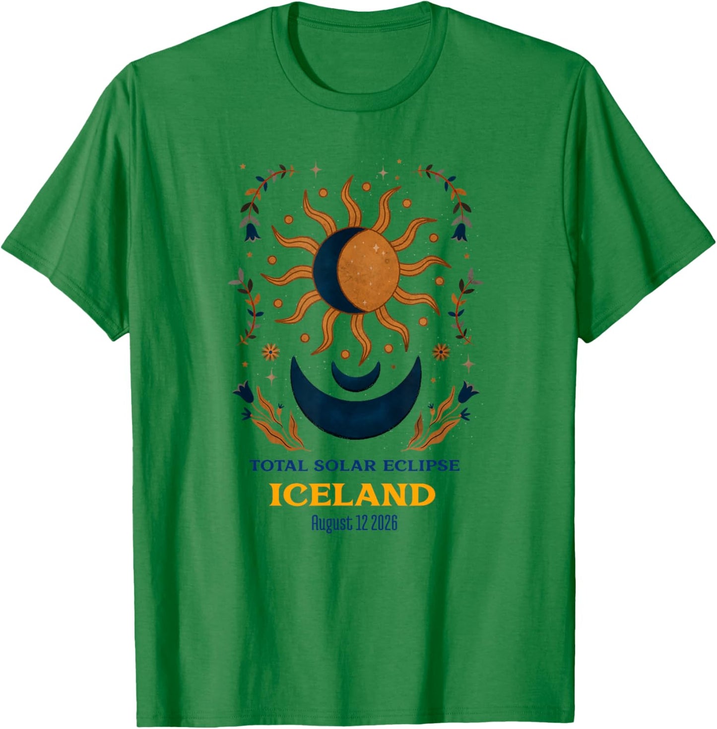 Total Solar Eclipse Iceland August 2026 T-Shirt - T-Shirt | Irish Green