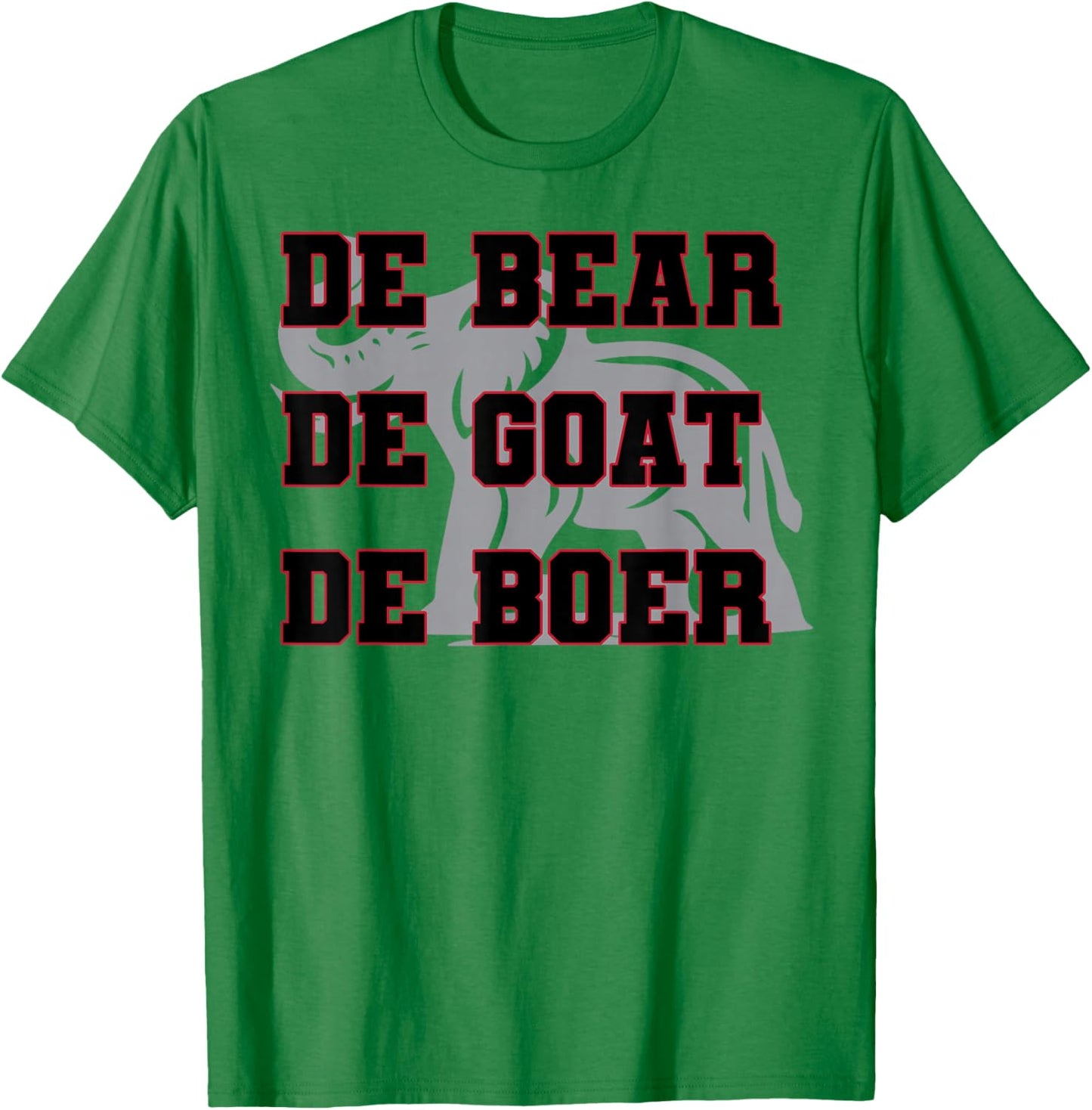 Elephant De Bear De Goat De Boer T-Shirt - T-Shirt | Irish Green