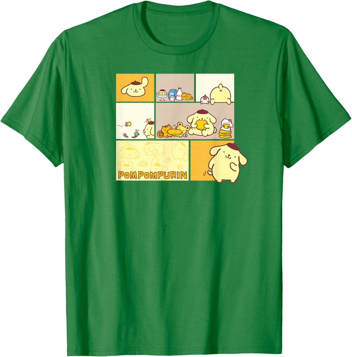Pompompurin Snack Time T-Shirt - T-Shirt | Irish Green