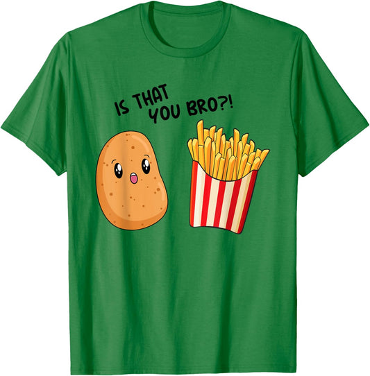 Kids Is That You Bro? Potato Toddler Boy Funny French Fries T-Shirt - T-Shirt | Irish Green