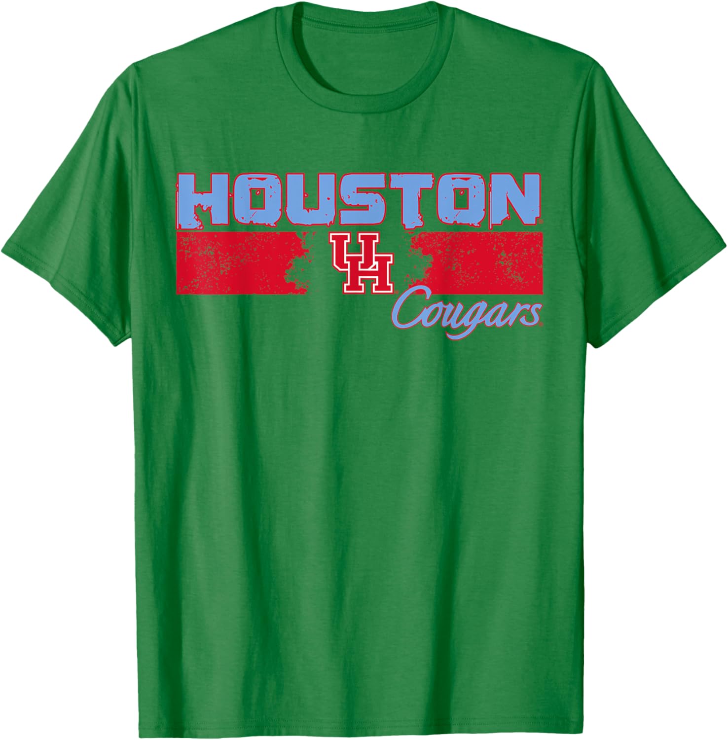 University of Houston | Houston Blue Collection Bar Logo T-Shirt - T-Shirt | Irish Green
