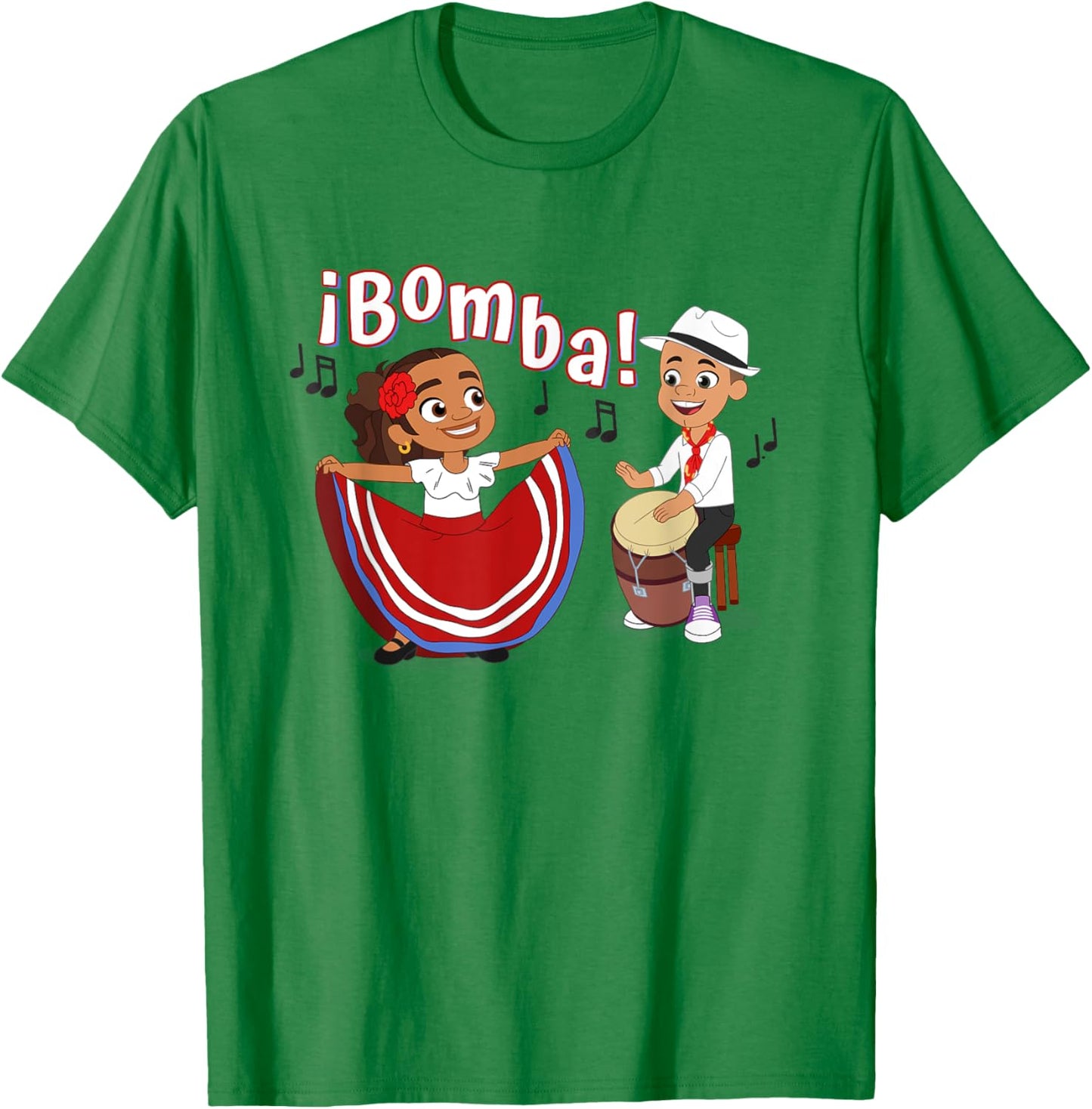 Alma and Eddie ¡Bomba! T-Shirt - T-Shirt | Irish Green