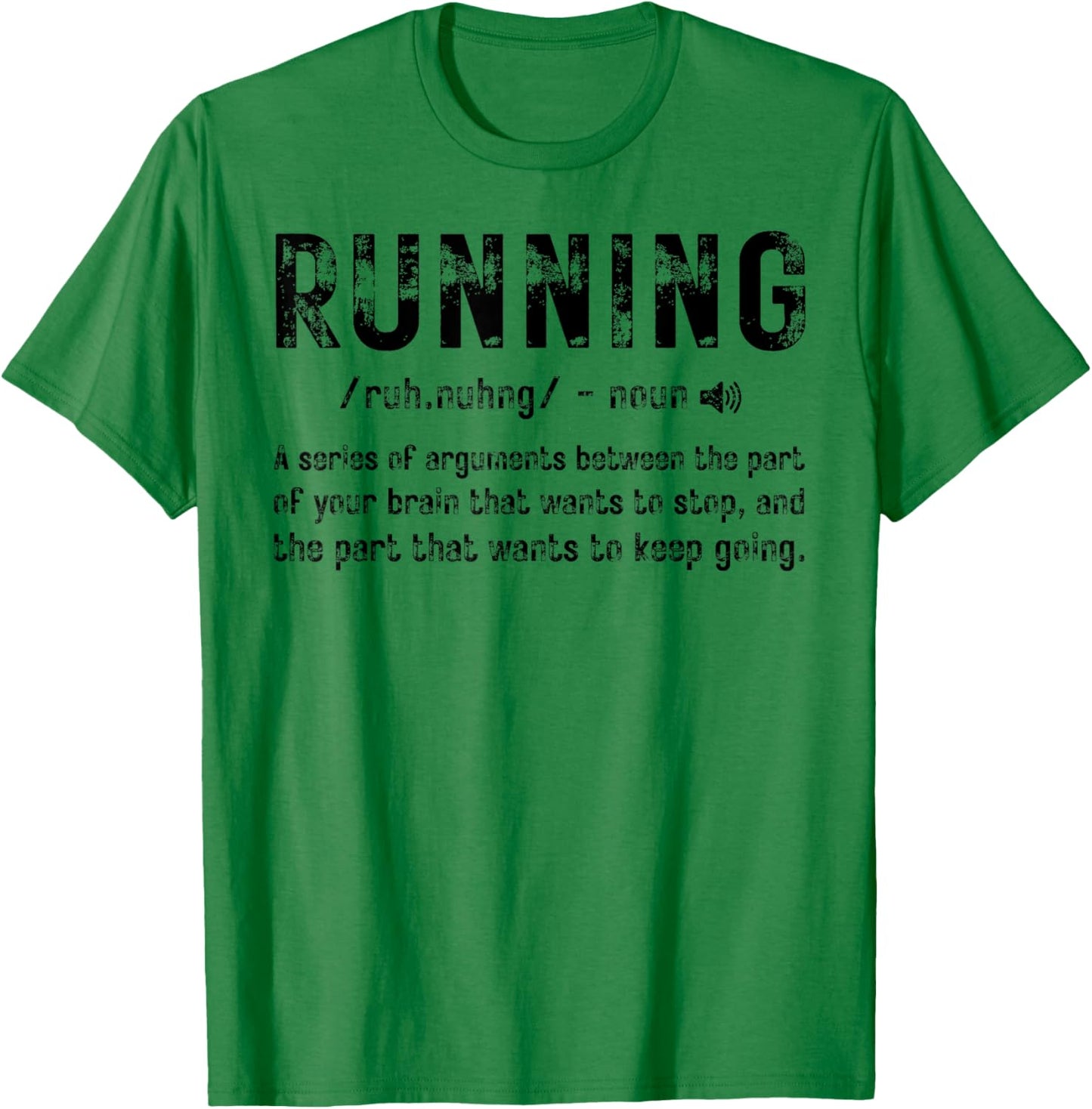 Vintage Running Definition Marathon Runner Cross Country T-Shirt - T-Shirt | Irish Green