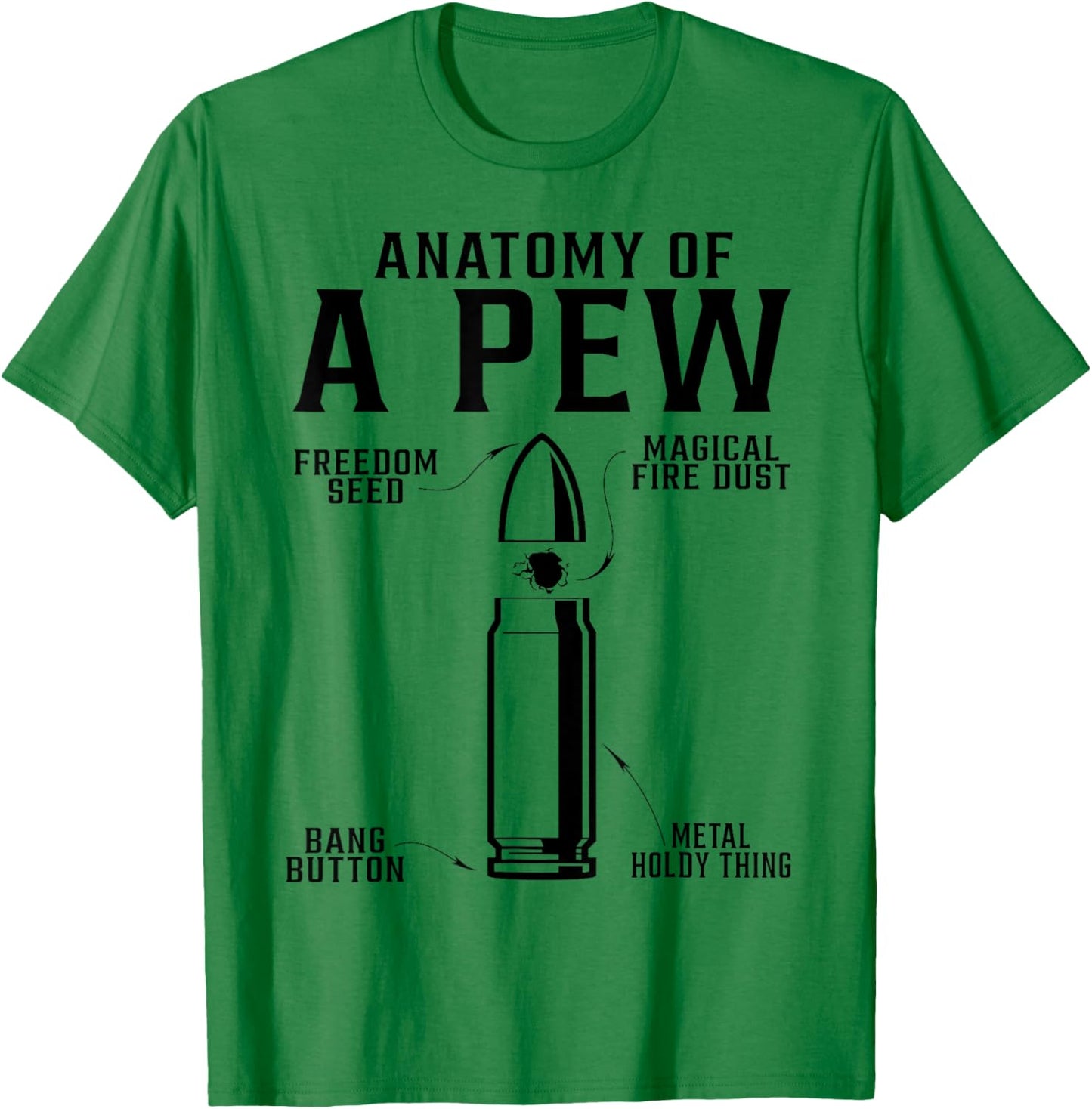 Pew anatomy T-Shirt - T-Shirt | Irish Green